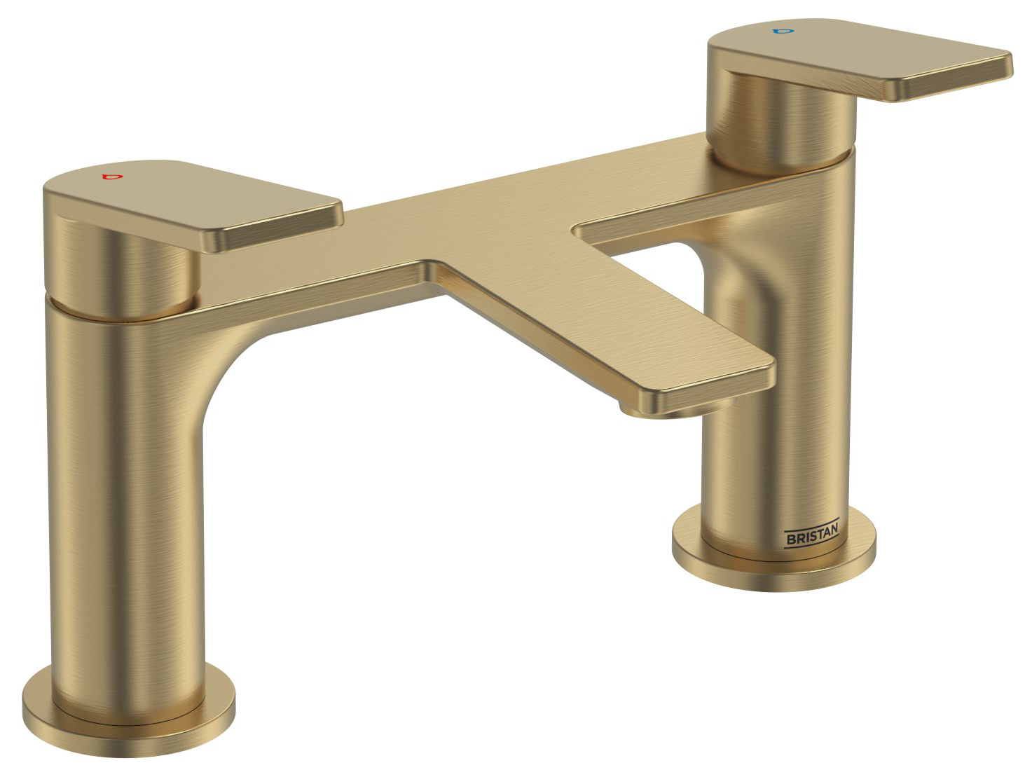 Bristan Frammento Bath Filler Tap - Brushed Brass