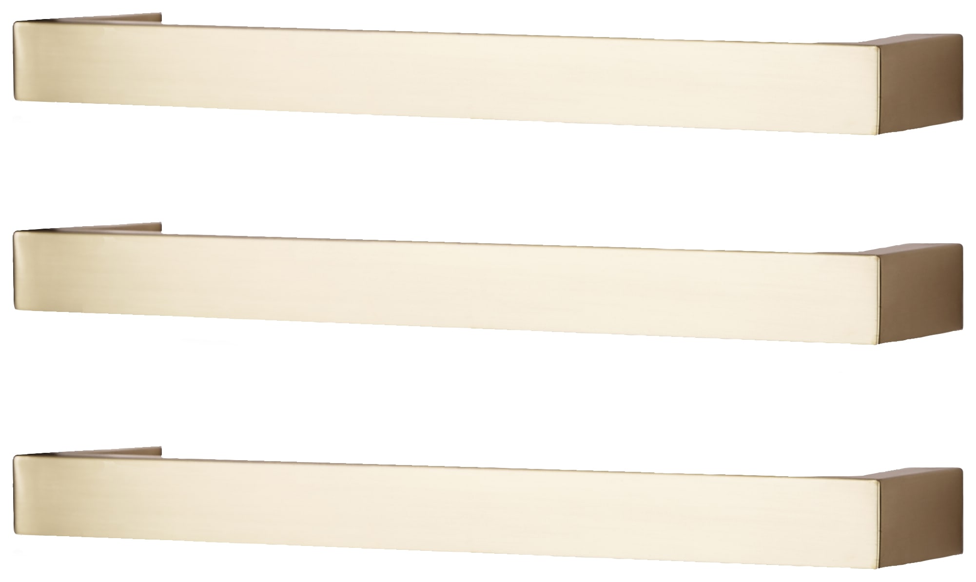 Towelrads Elcot Brushed Brass Dry Electric Towel Bars