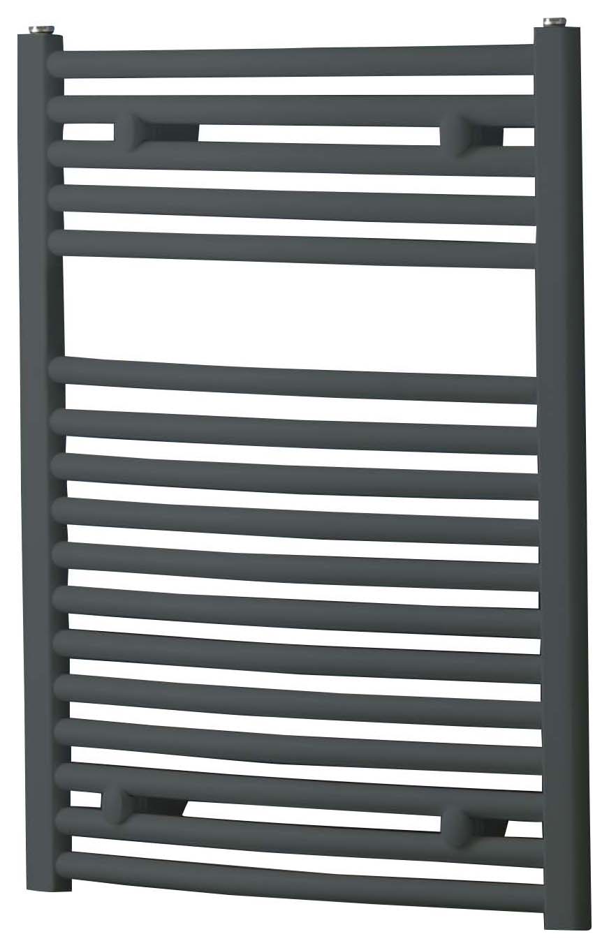 Towelrads Pisa Basalt Grey Towel Radiator - 1200 x 500mm
