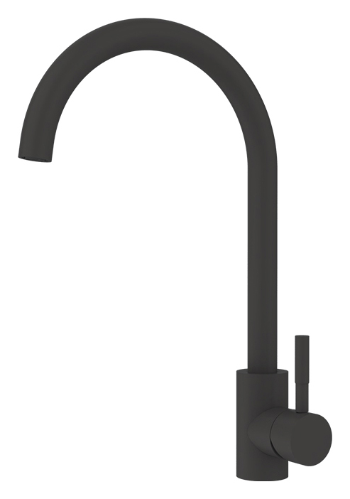 Wickes Perugia Single Lever Stainless Steel Tap - Matt Black