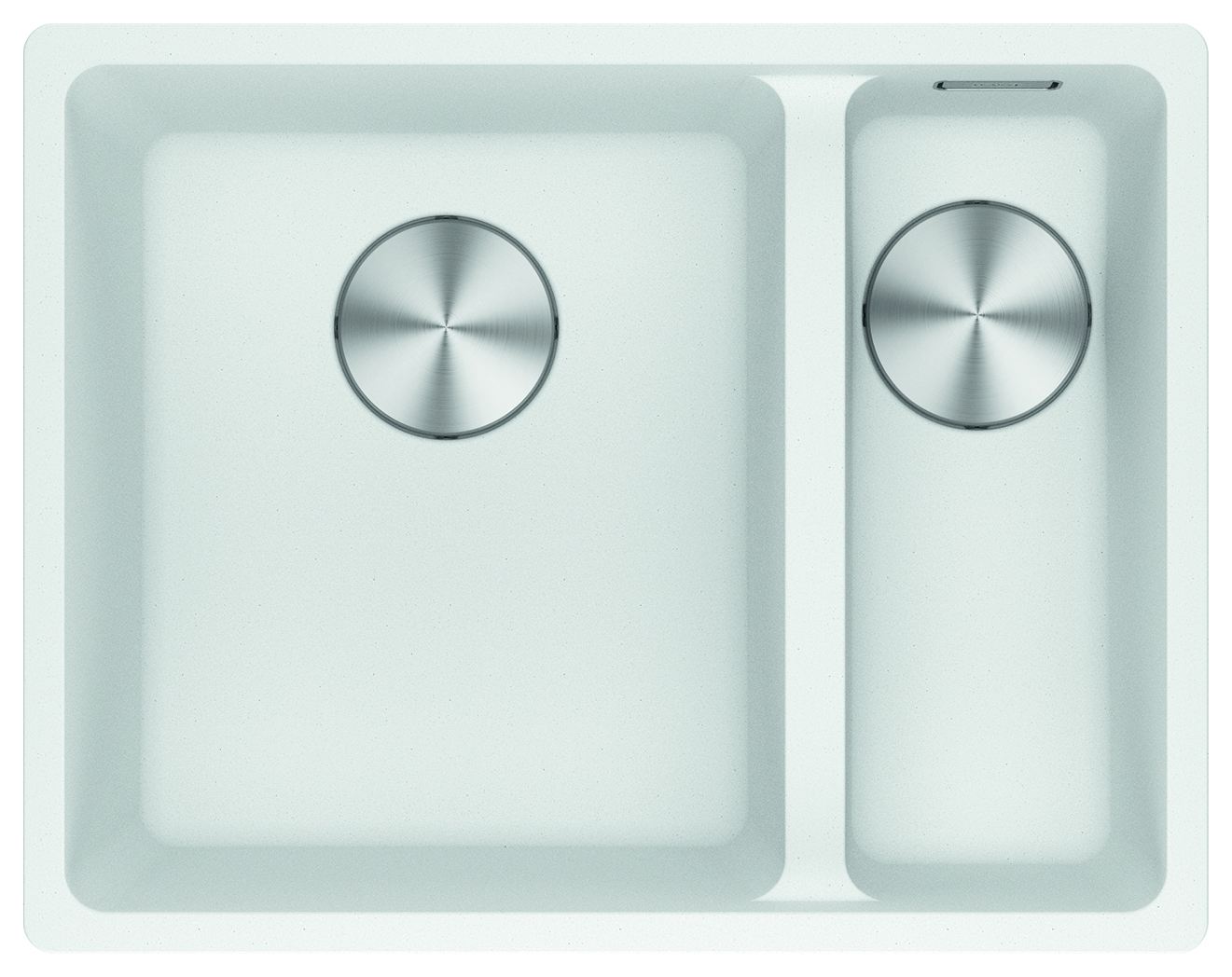 Image of Franke Maris Granite 1.5 Bowl Undermount Kitchen Sink RH - White