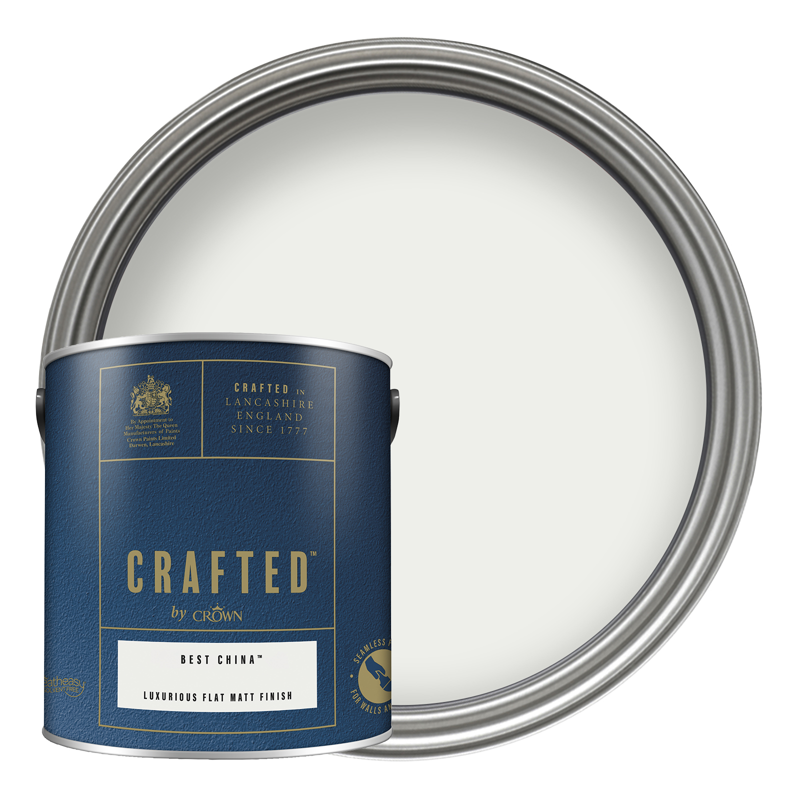 CRAFTED By Crown Flat Matt Emulsion Interior Paint - Best China - 2.5L