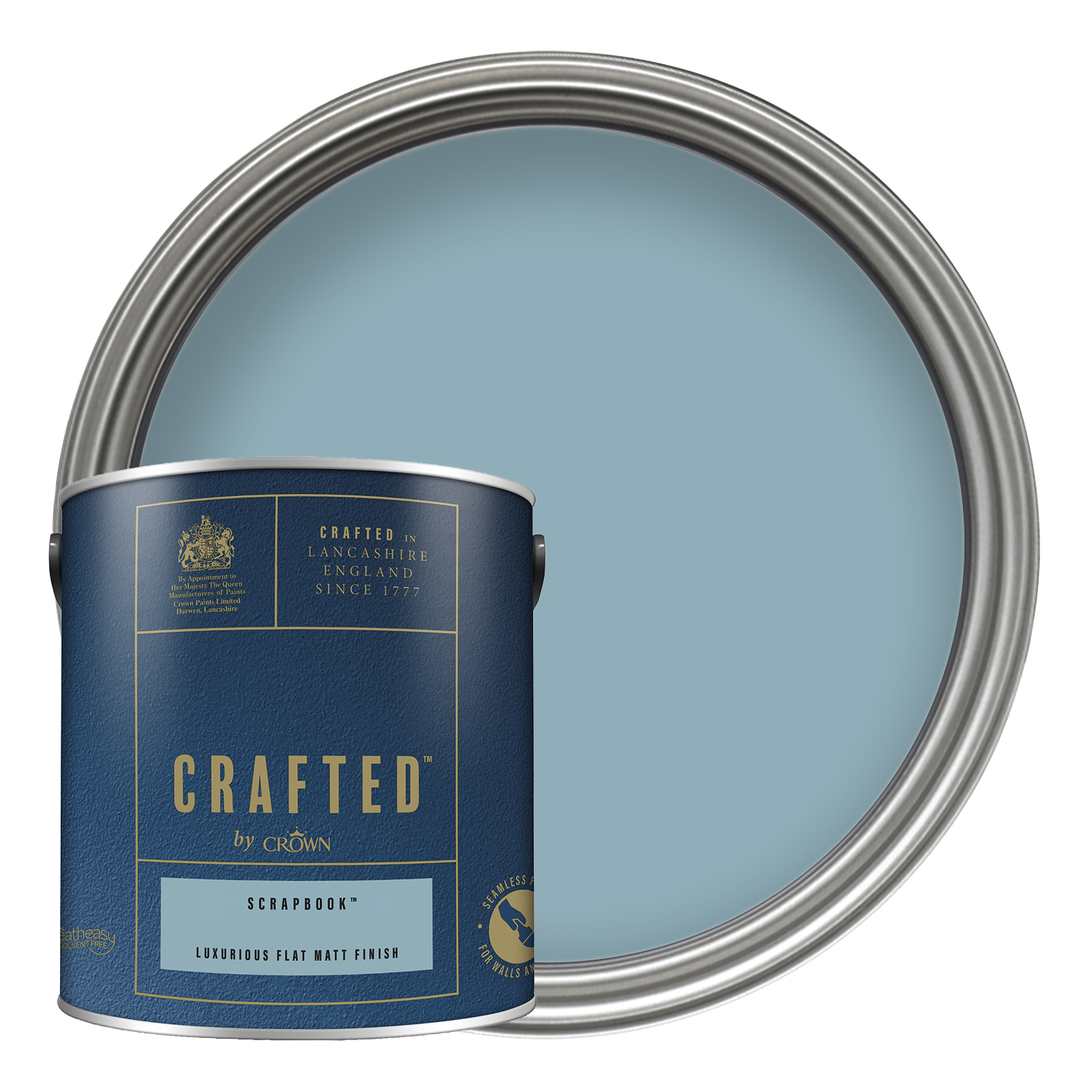 Crafted by Crown Flat Matt Emulsion Interior Paint - Scrapbook - 2.5L