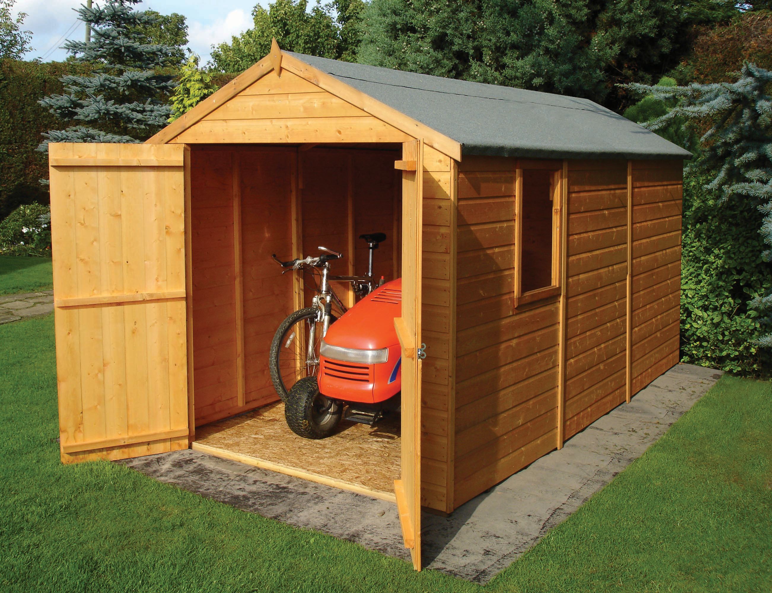 Shire Apex Tongue & Groove Double Door Shed - 12 x 6ft