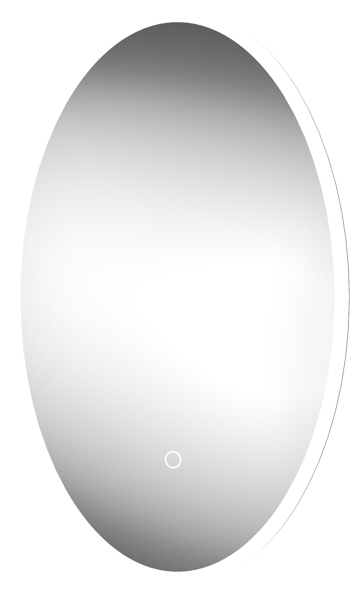 Image of Sensio Aurora Colour Changing LED Bathroom Mirror - 500 x 800mm