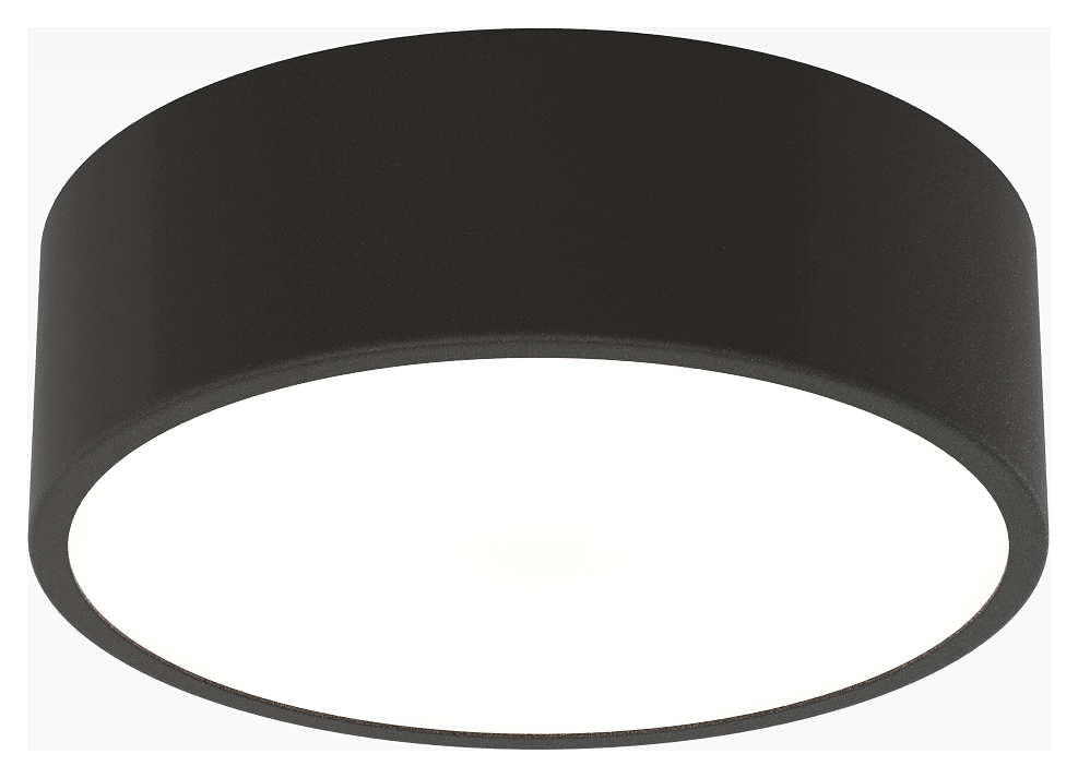 Image of Sensio Zala Round Bathroom Ceiling Light - Black