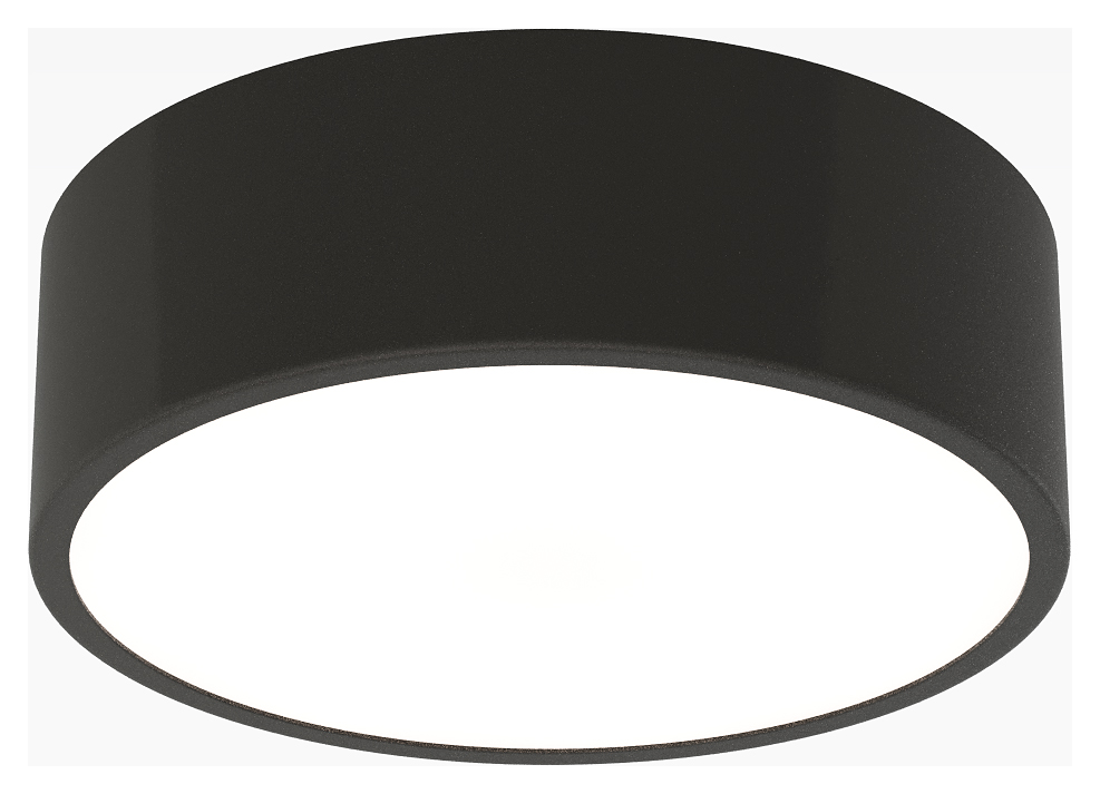 Sensio Zala Round Bathroom Ceiling Light - Black