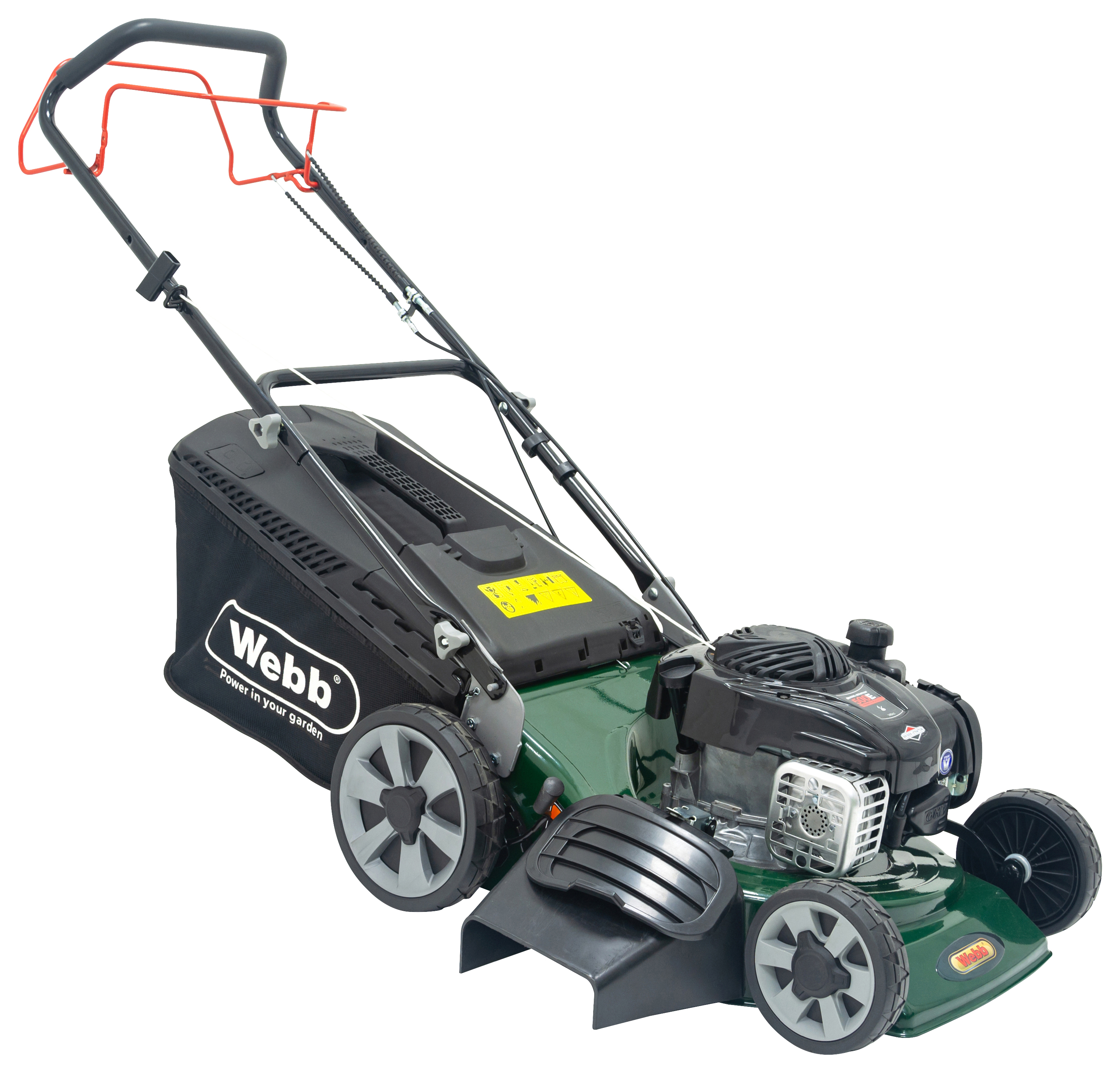 Webb Supreme WER18HW4 Petrol Self Propelled Rotary Lawnmower - 46mm