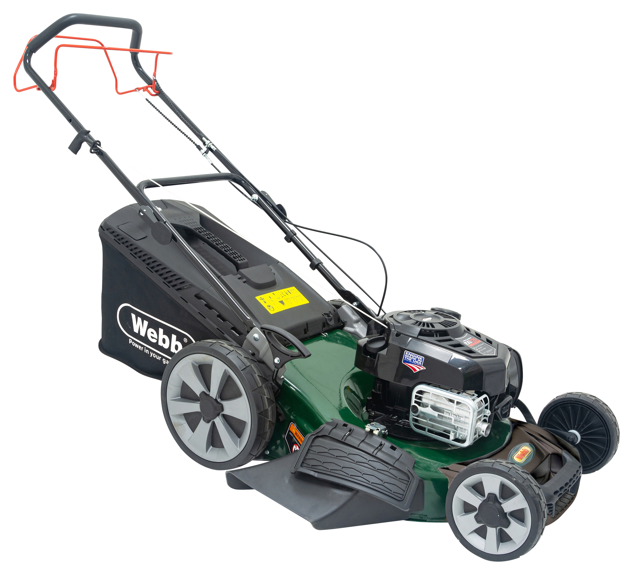 Image of Webb Supreme WER21HW4 Petrol Self Propelled Rotary Lawnmower - 53cm