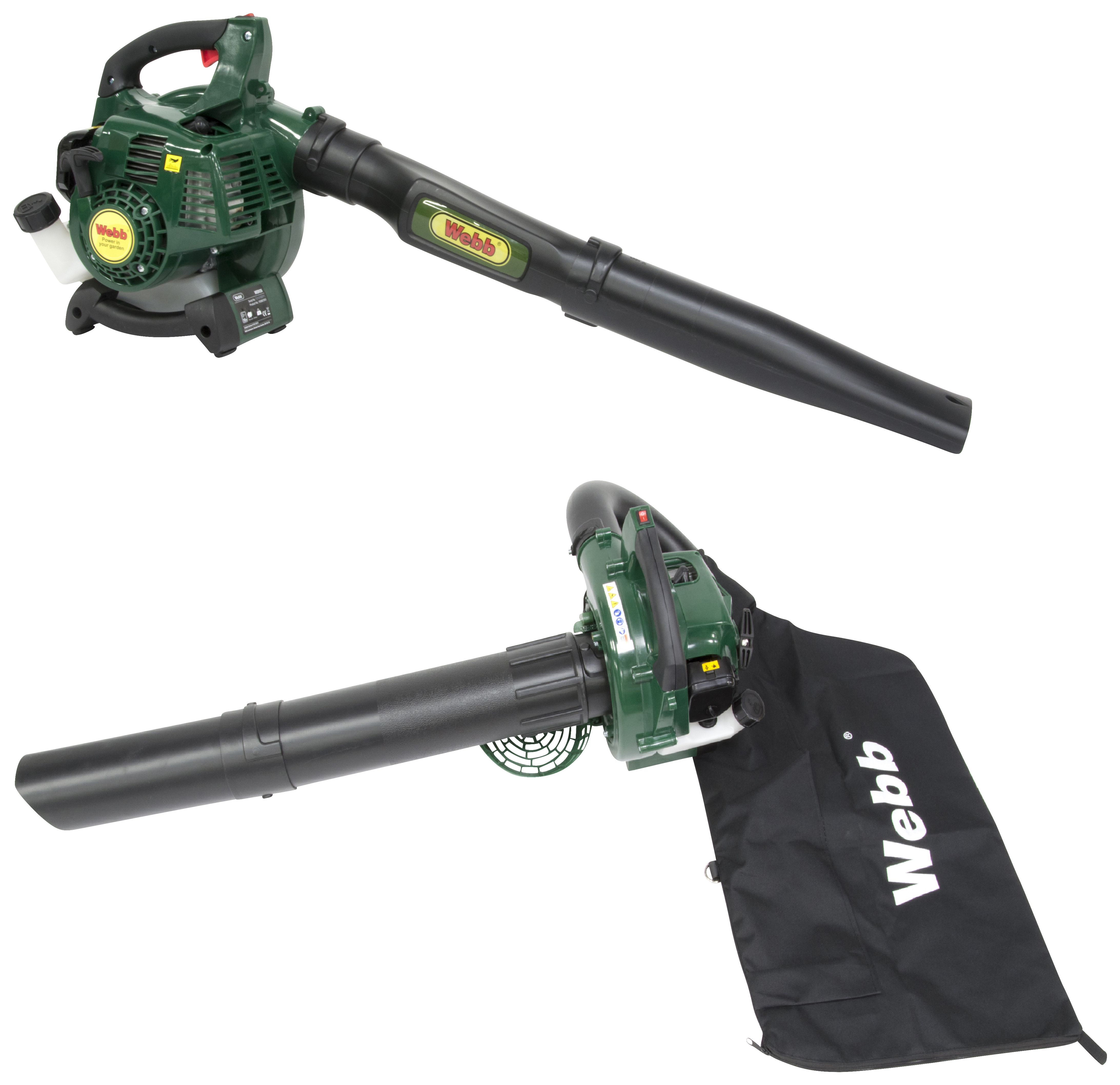 Webb Petrol Leaf Blower & Vac - 26cc