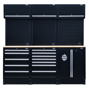 Image of BUNKER® Modular 14 Piece Storage Combo with Hardwood Worktop
