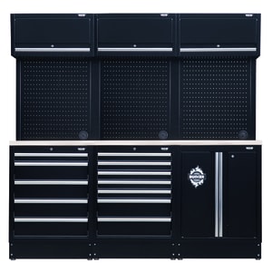 Image of BUNKER® Modular 14 Piece Storage Combo with Stainless Steel Worktop