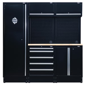 Image of BUNKER® Modular 11 Piece Storage Combo with Hardwood Worktop