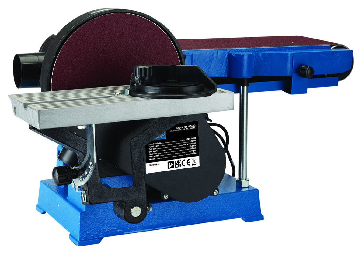 Draper BDS750E 150mm Belt & Disc Sander with Tool Stand - 750W