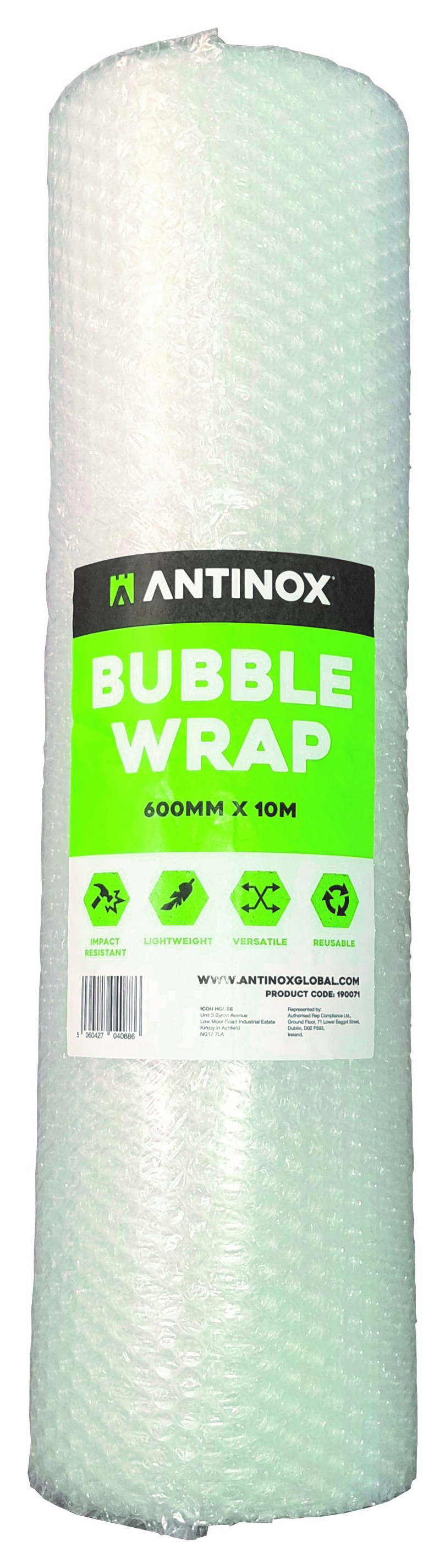 Antinox Bubble Wrap - 600mm x 10m