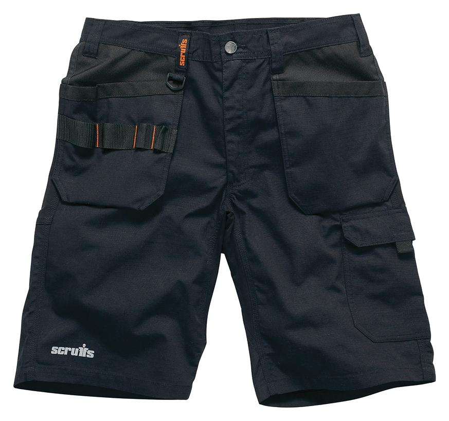 Scruffs Trade Flex Holster Shorts - Black - 38W