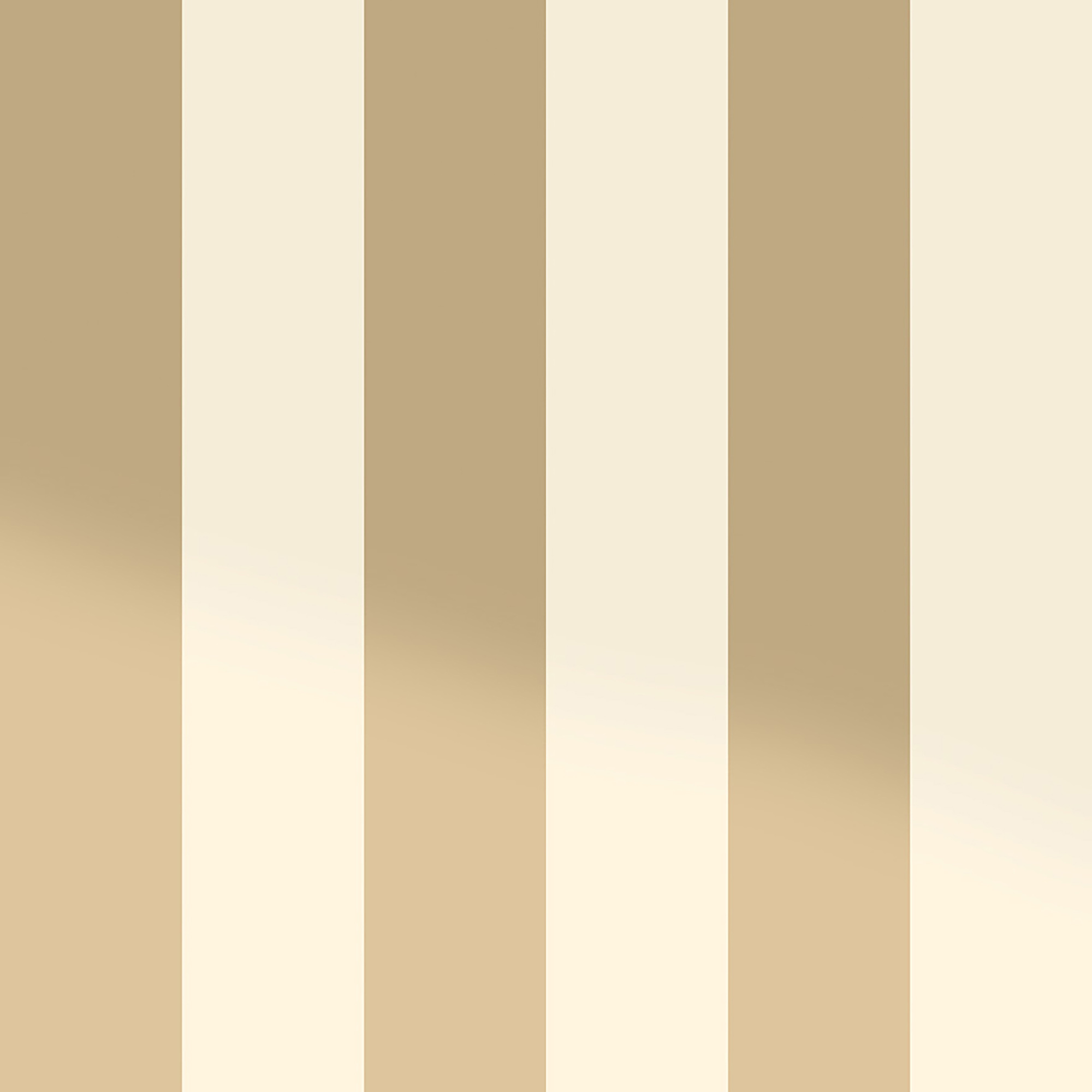 Image of Holden Decor Dillan Stripe Cream & Gold Wallpaper - 10.05m x 53cm