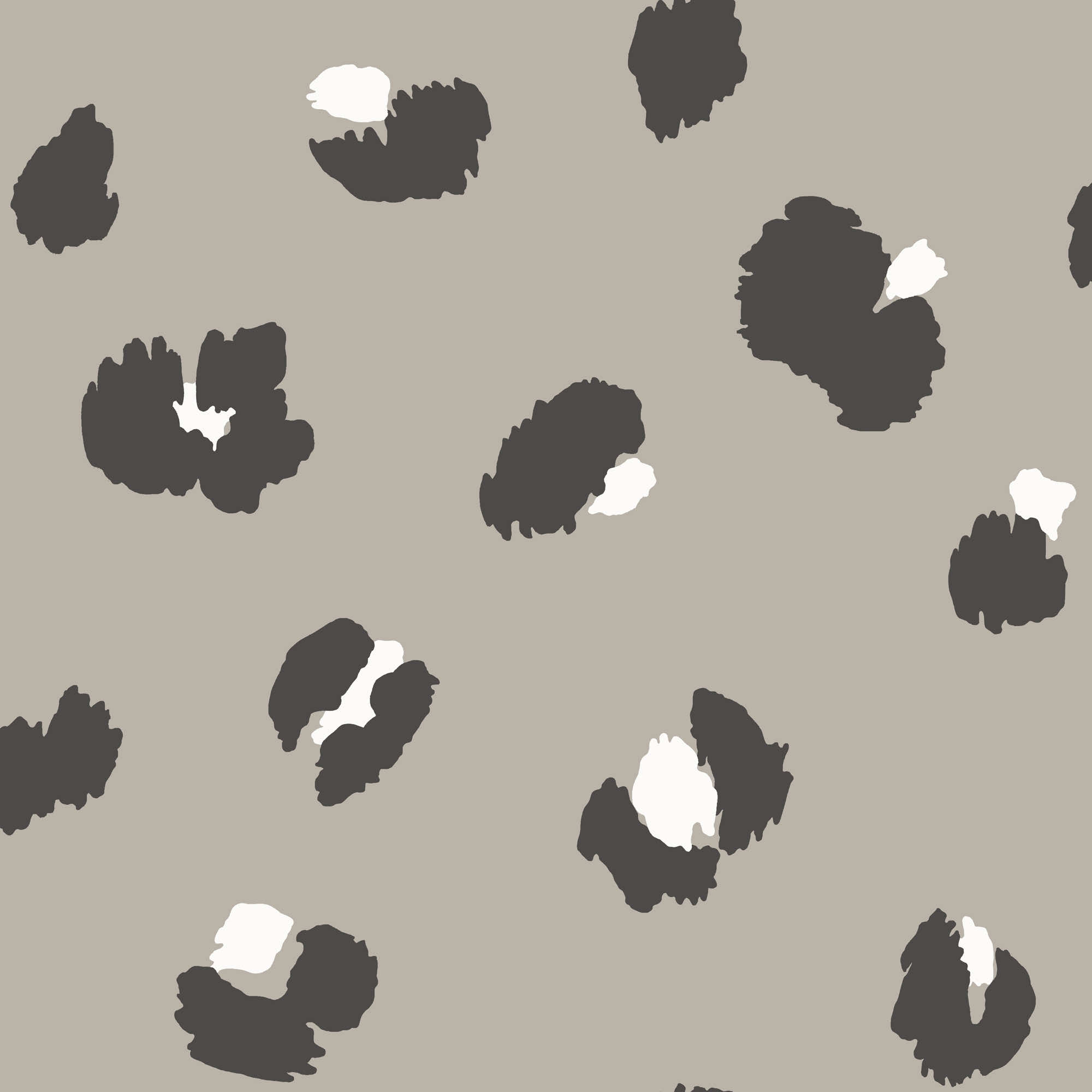 Image of Holden Decor Large Leopard Spot Taupe Wallpaper - 10.05m x 53cm