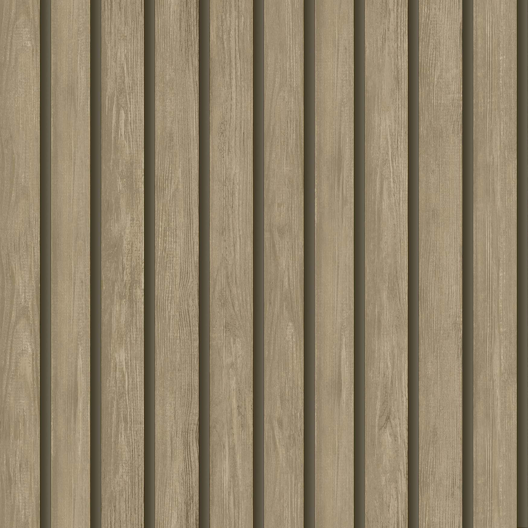 Holden Decor Wood Slat Light Oak Wallpaper - 10.05m x 53cm