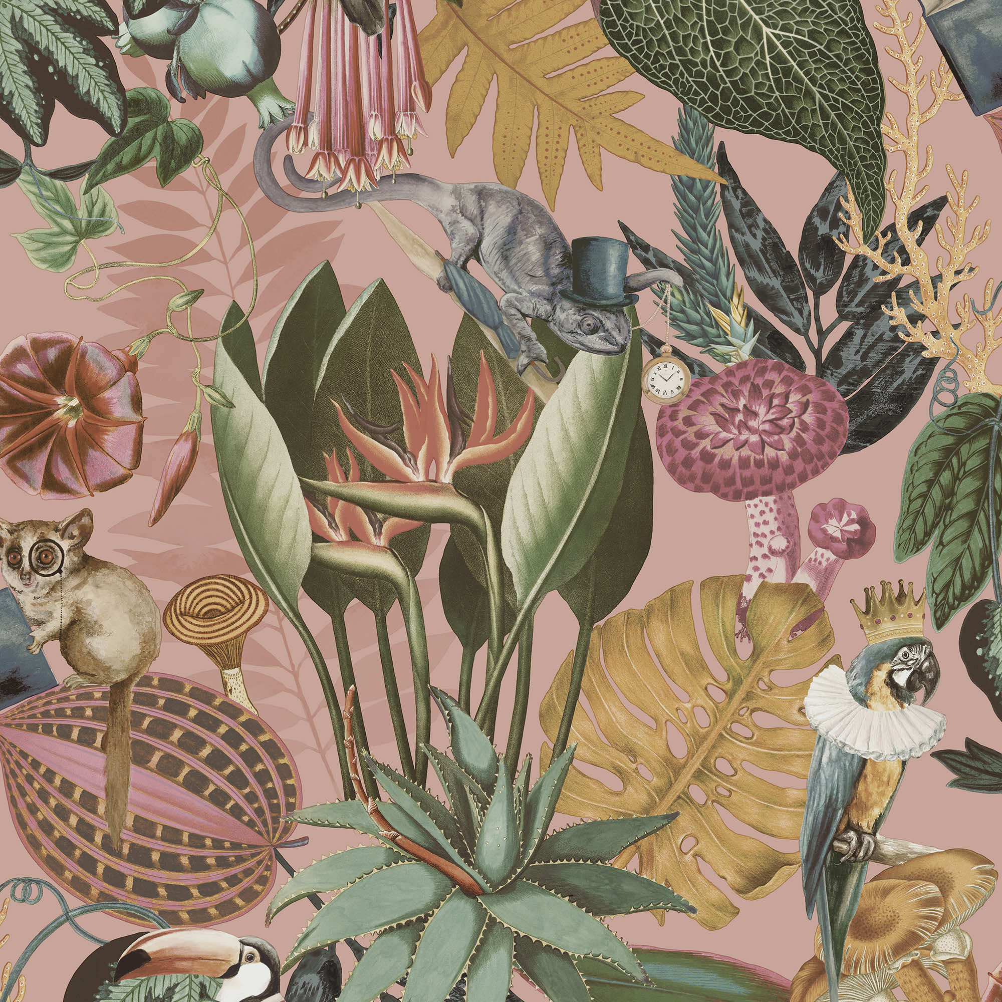 Image of Holden Decor Wonderland Blush Wallpaper - 10.05m x 53cm