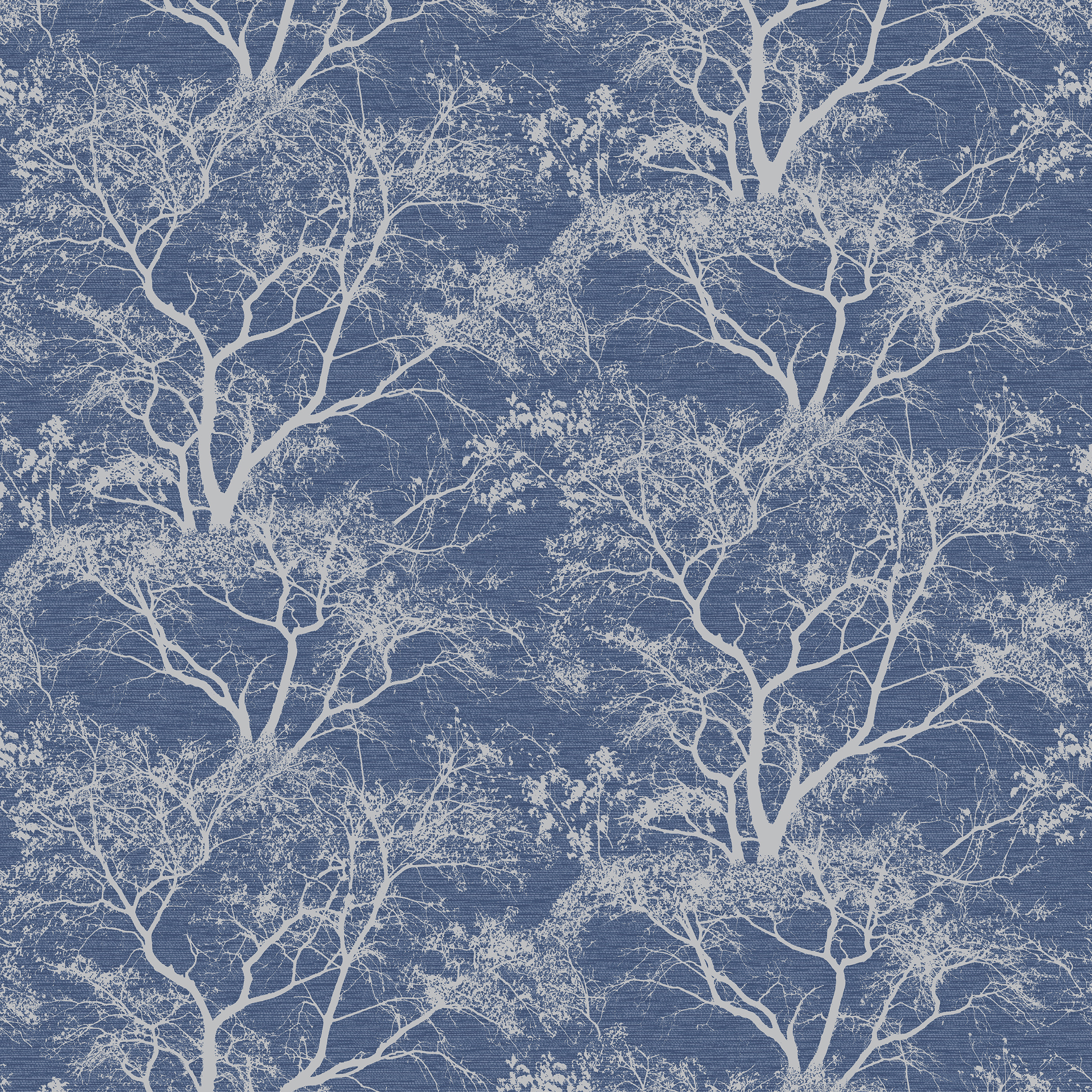 Image of Holden Decor Whispering Trees Dark Blue Wallpaper - 10.05m x 53cm