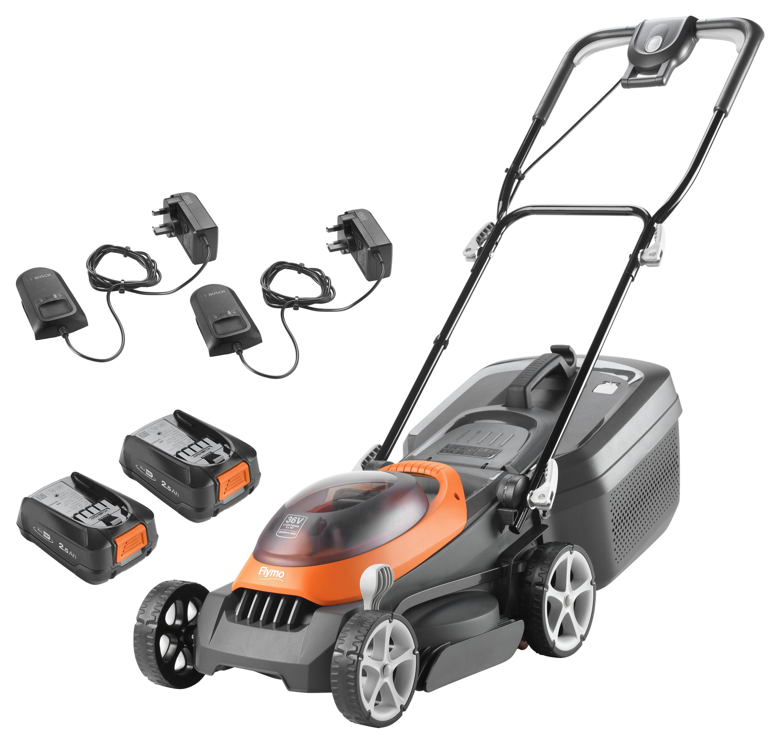 Flymo UltraStore 340R Cordless Rotary Lawnmower - 36V