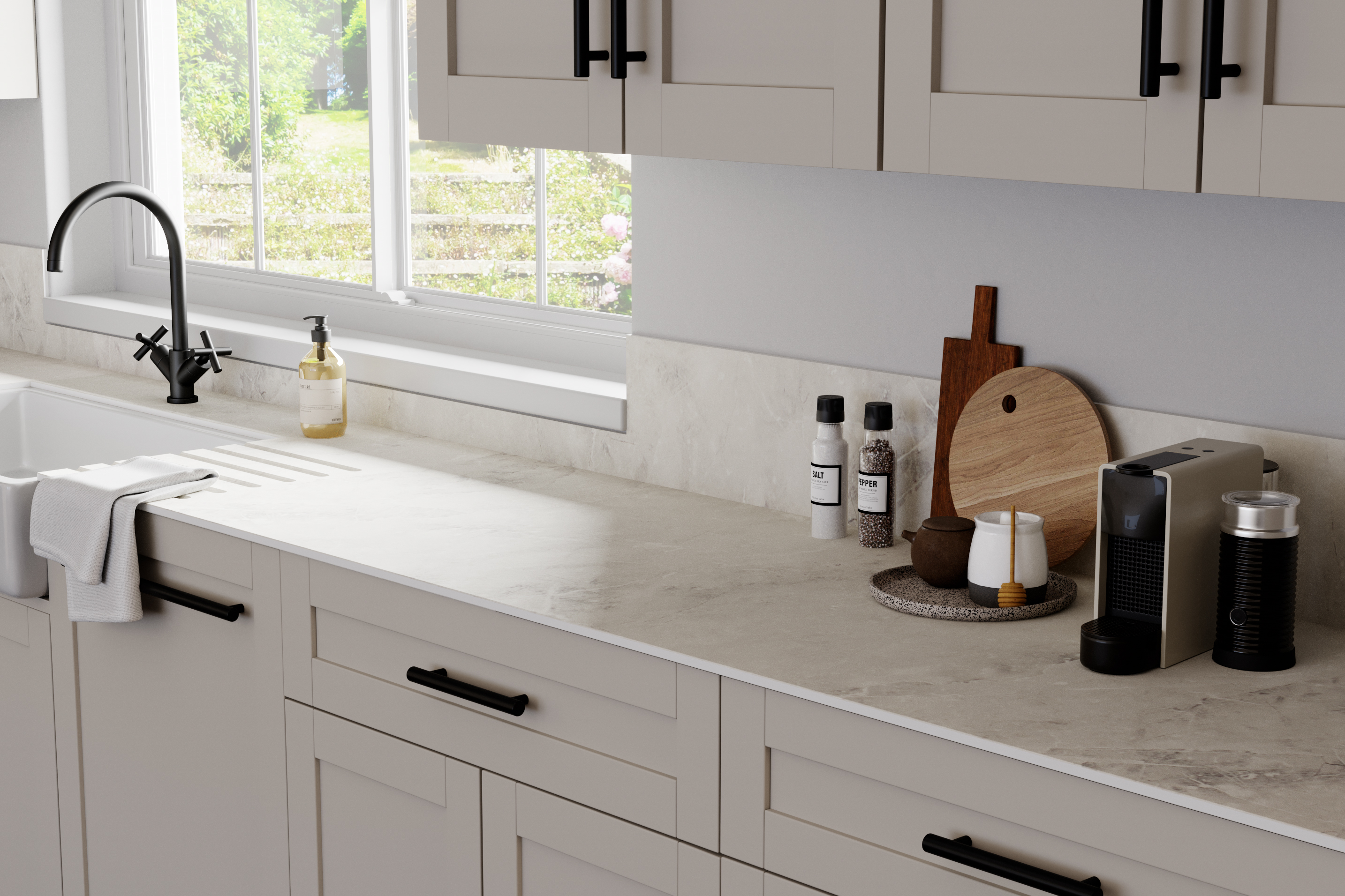Stratus Venice Marble Compact Splashback 3050 x 900 x 3mm
