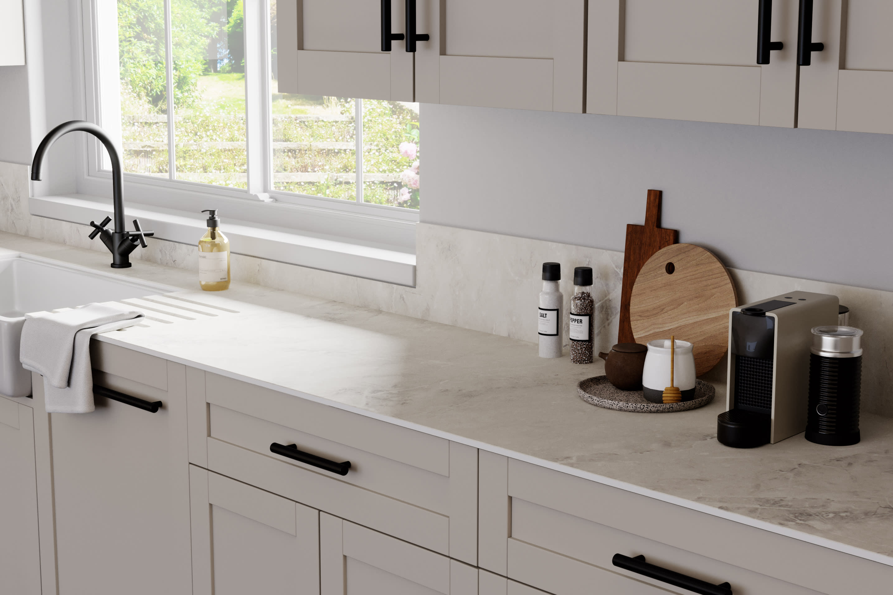 Stratus Venice Marble Compact Splashback 3050 x 900 x 3mm