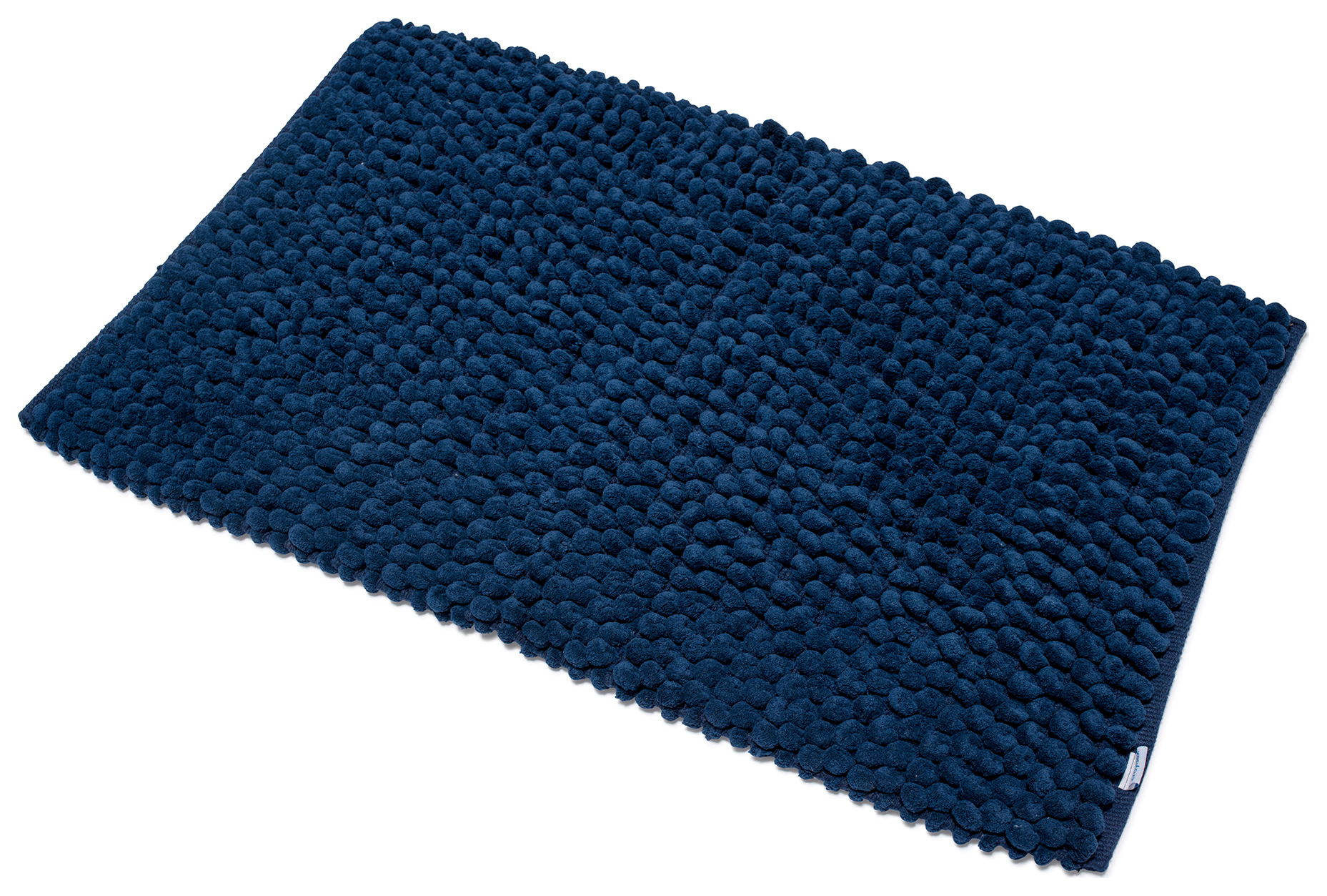 Image of Croydex Navy Cushioned Bathroom Mat - 800 x 500mm