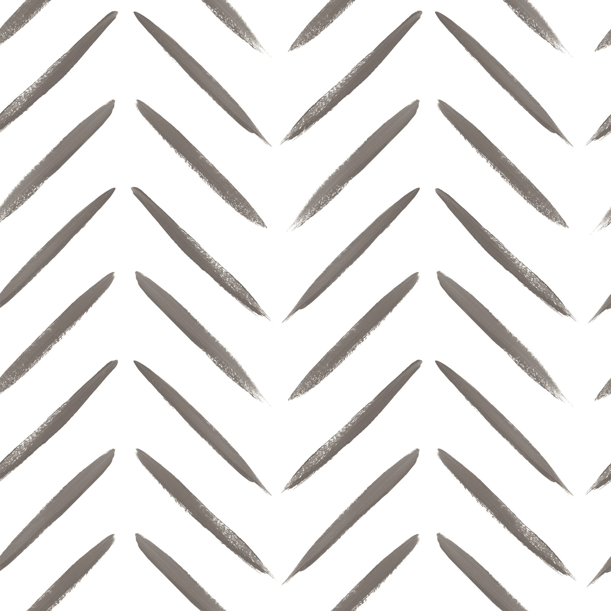 Holden Decor Chevron Brush Marks Black & White Wallpaper - 10.05m x 53cm