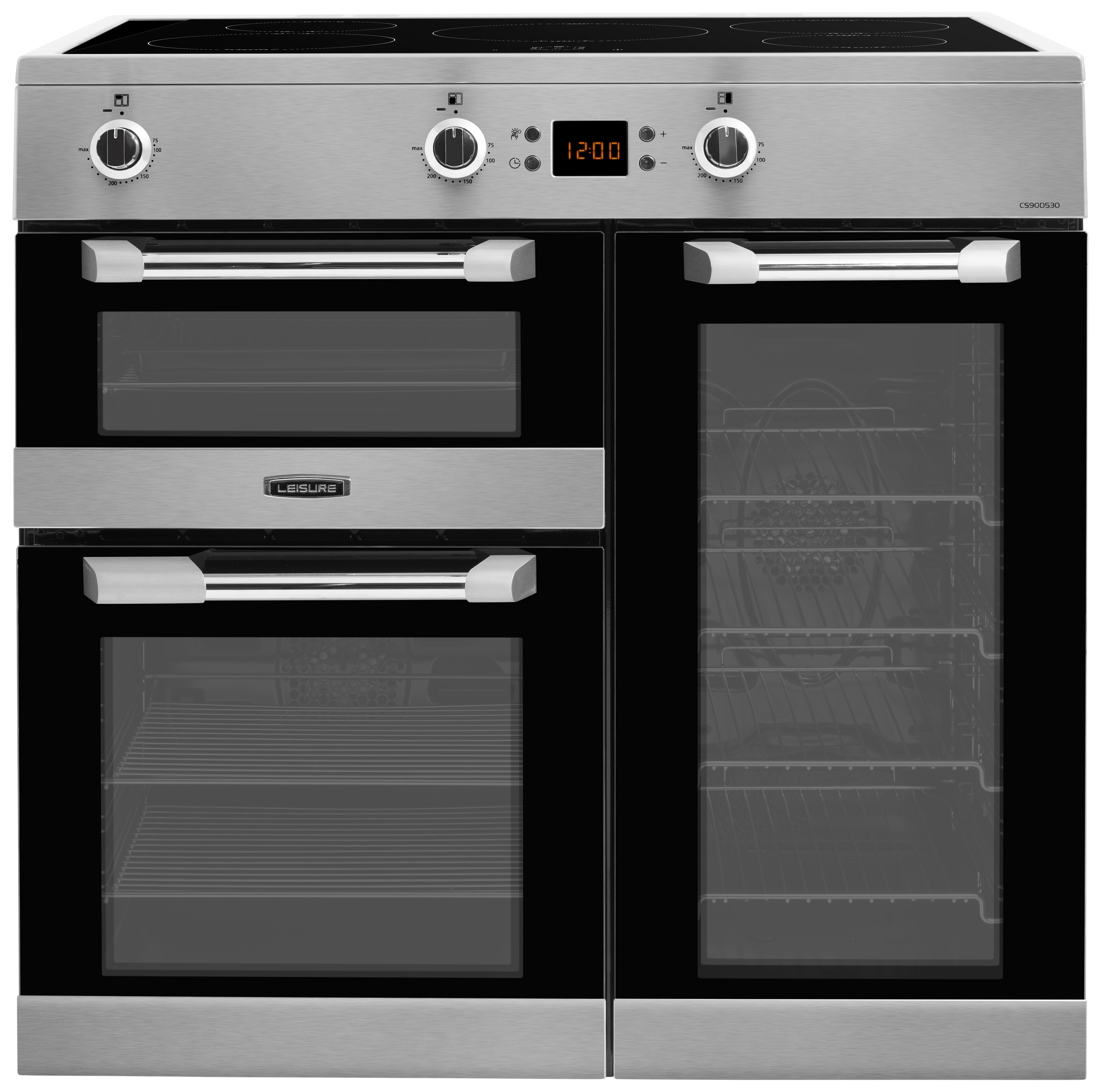 Leisure Cuisinemaster 90cm Induction Range Cooker - Stainless Steel