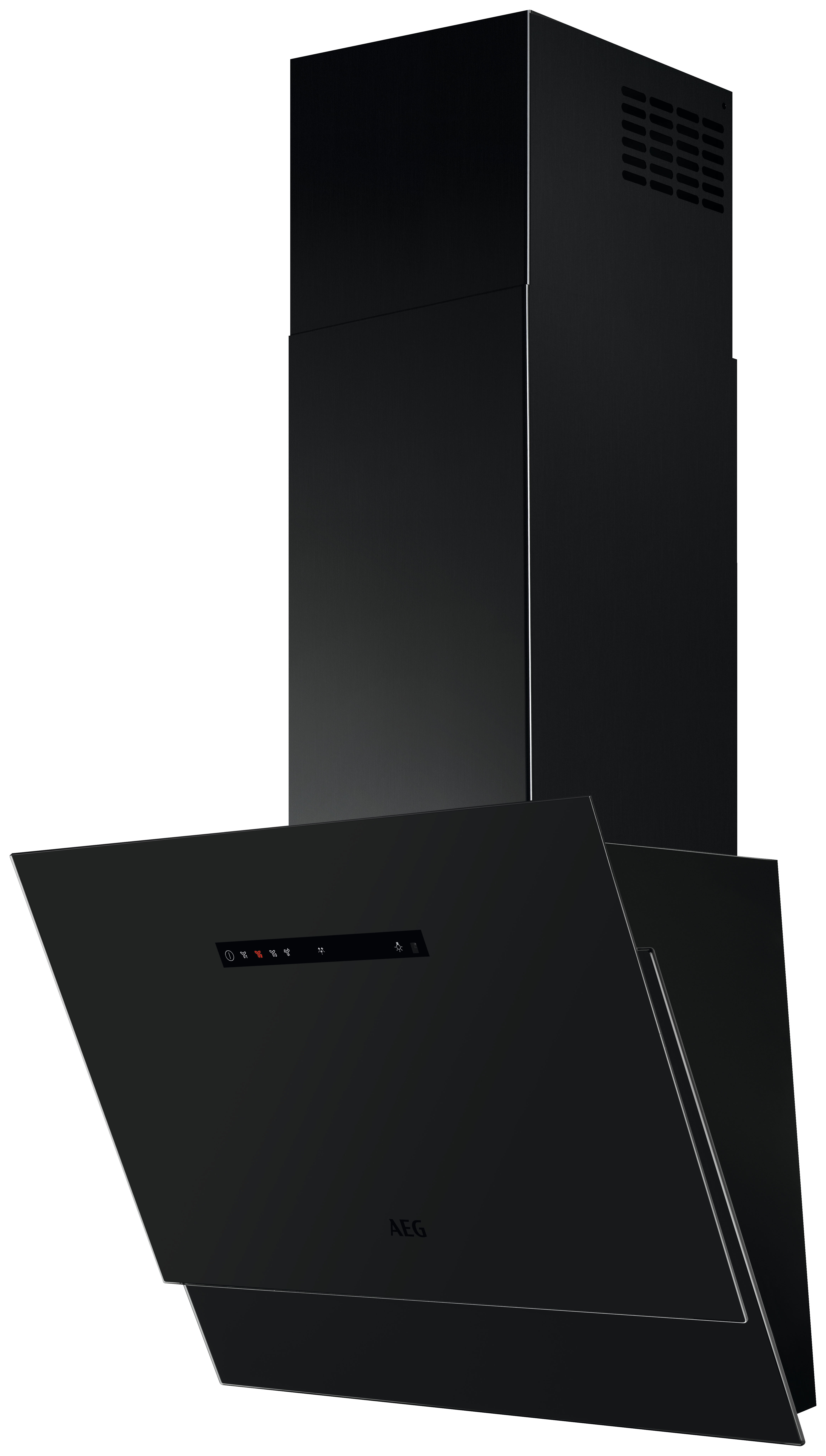 Image of AEG DVE5671HR 60cm Glass Screen Hood - Matt Black