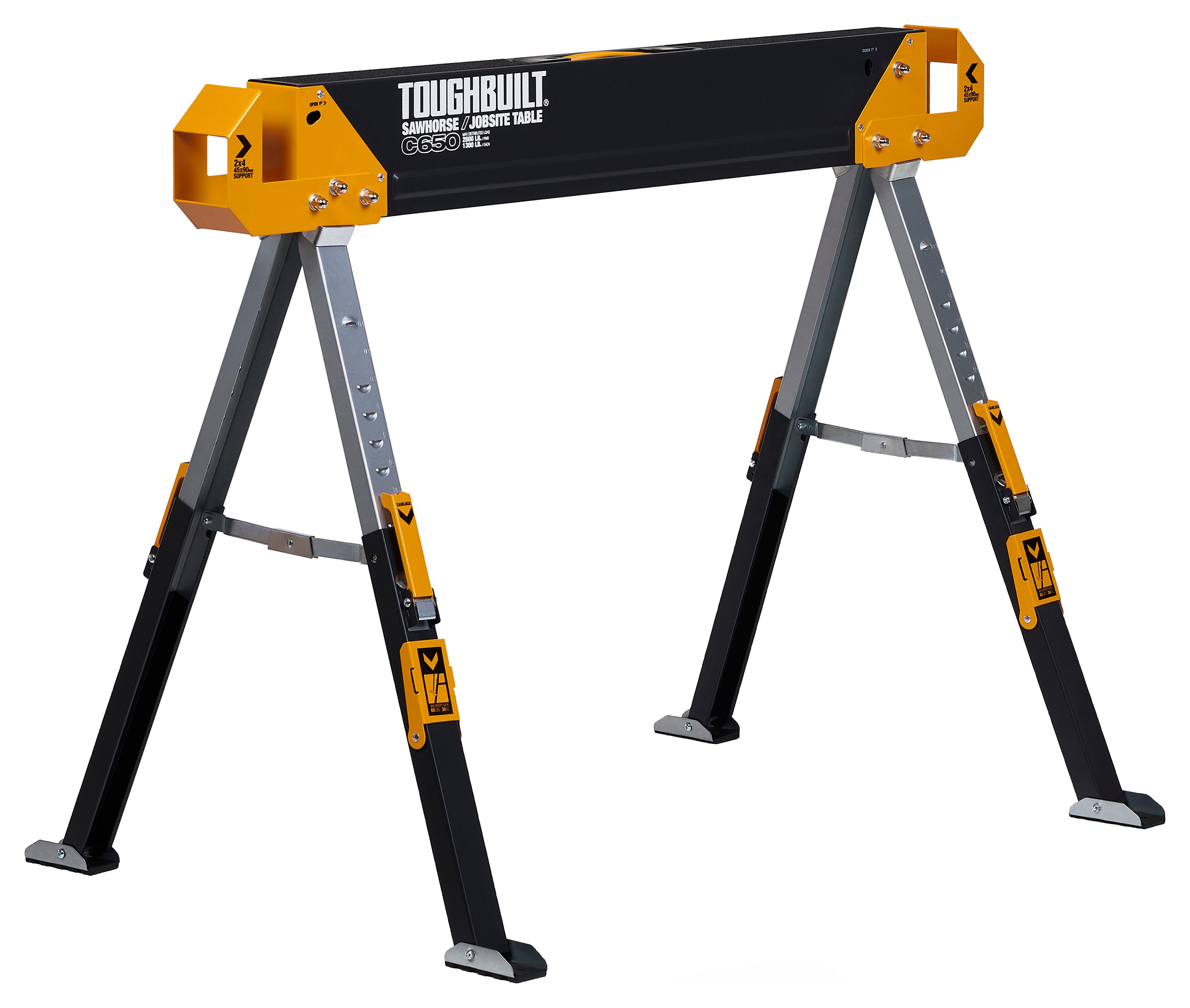 ToughBuilt TB-C650-2 Sawhorse / Jobsite Tables Twin Pack