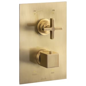 Abode Serenitie 2 Outlet Concealed Thermostatic Shower Valve - Antique Brass