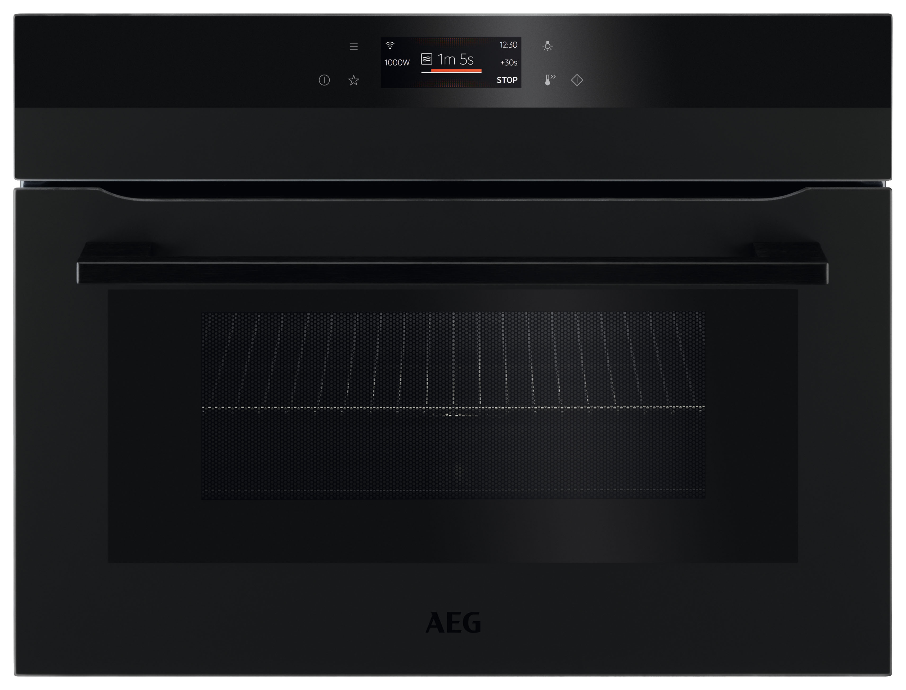 AEG KMK768080T 7000 Series Compact Oven with Microwave Function - Matt Black