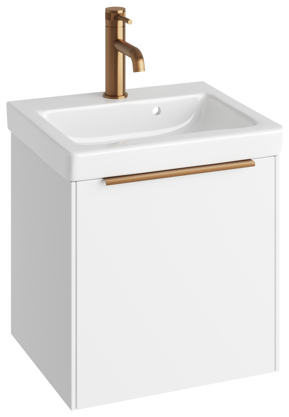 Abacus Concept Matt White S3 Vanity Unit & Basin - 450mm