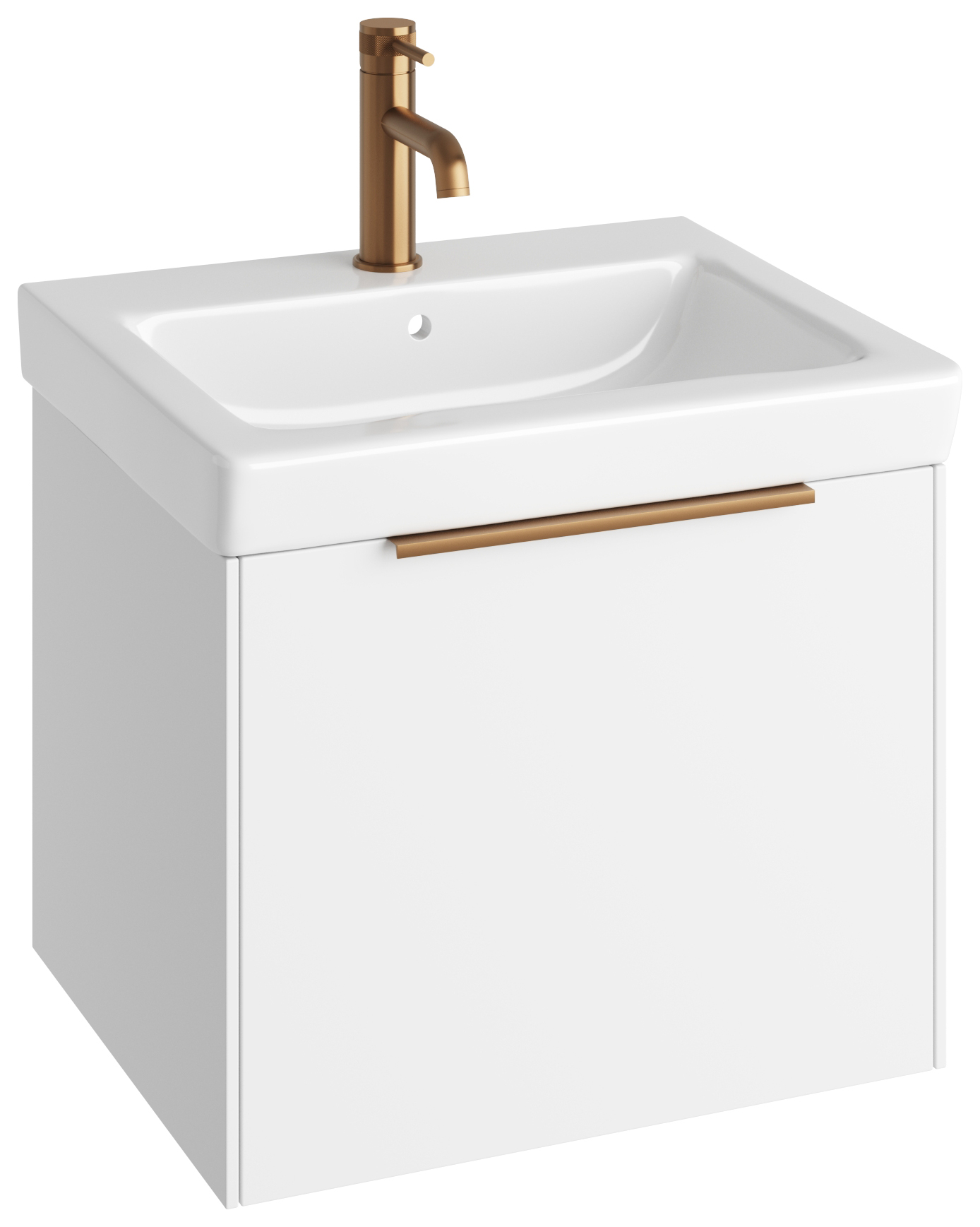 Abacus Concept Matt White S3 Vanity Unit & Basin - 550mm