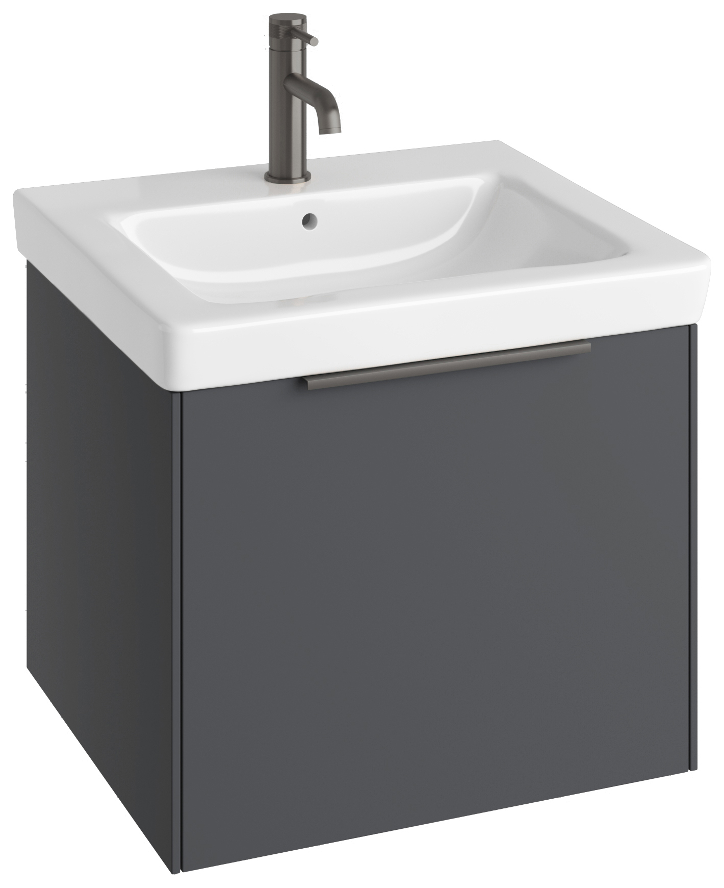 Image of Abacus Concept Matt Grey S3 Vanity Unit & Basin - 550mm