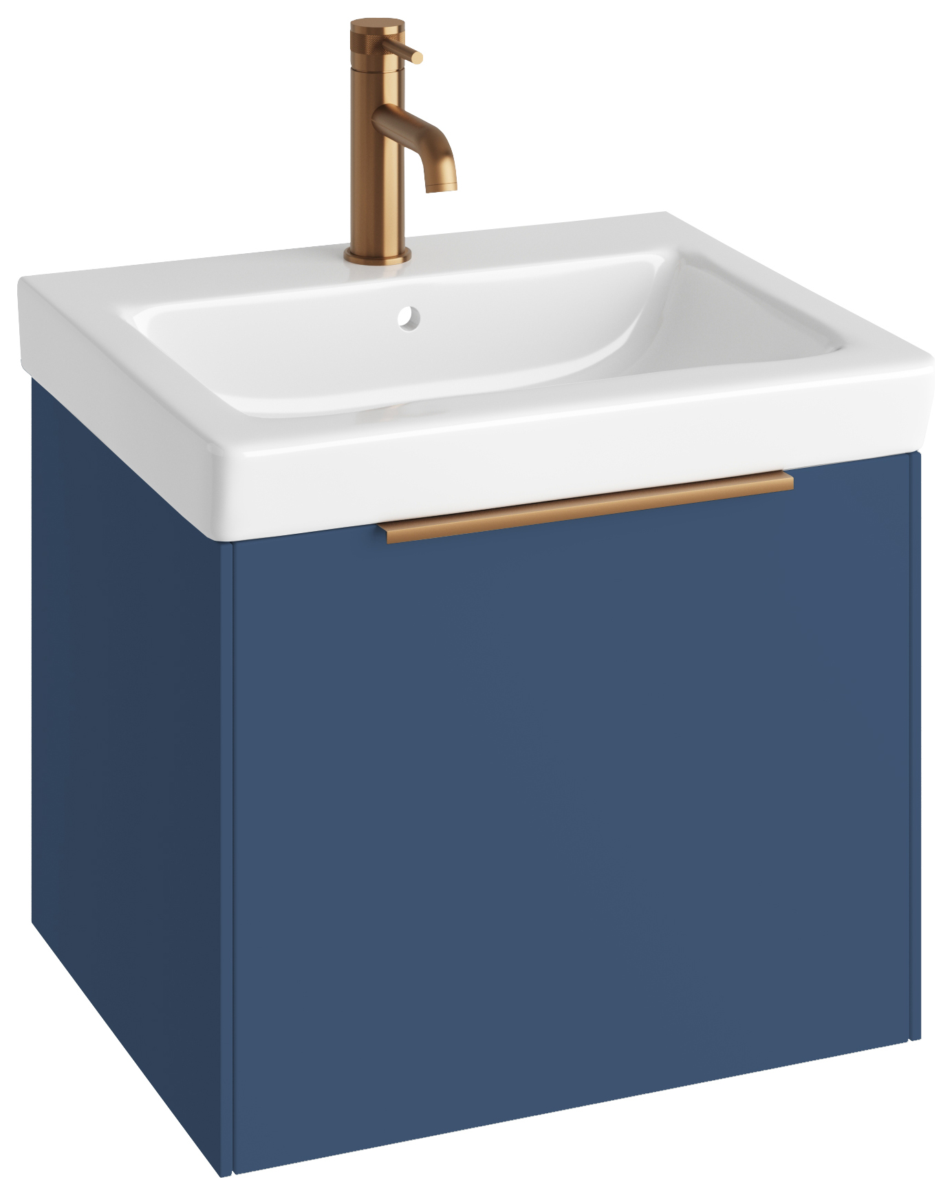 Image of Abacus Concept Matt Blue S3 Vanity Unit & Basin - 550mm