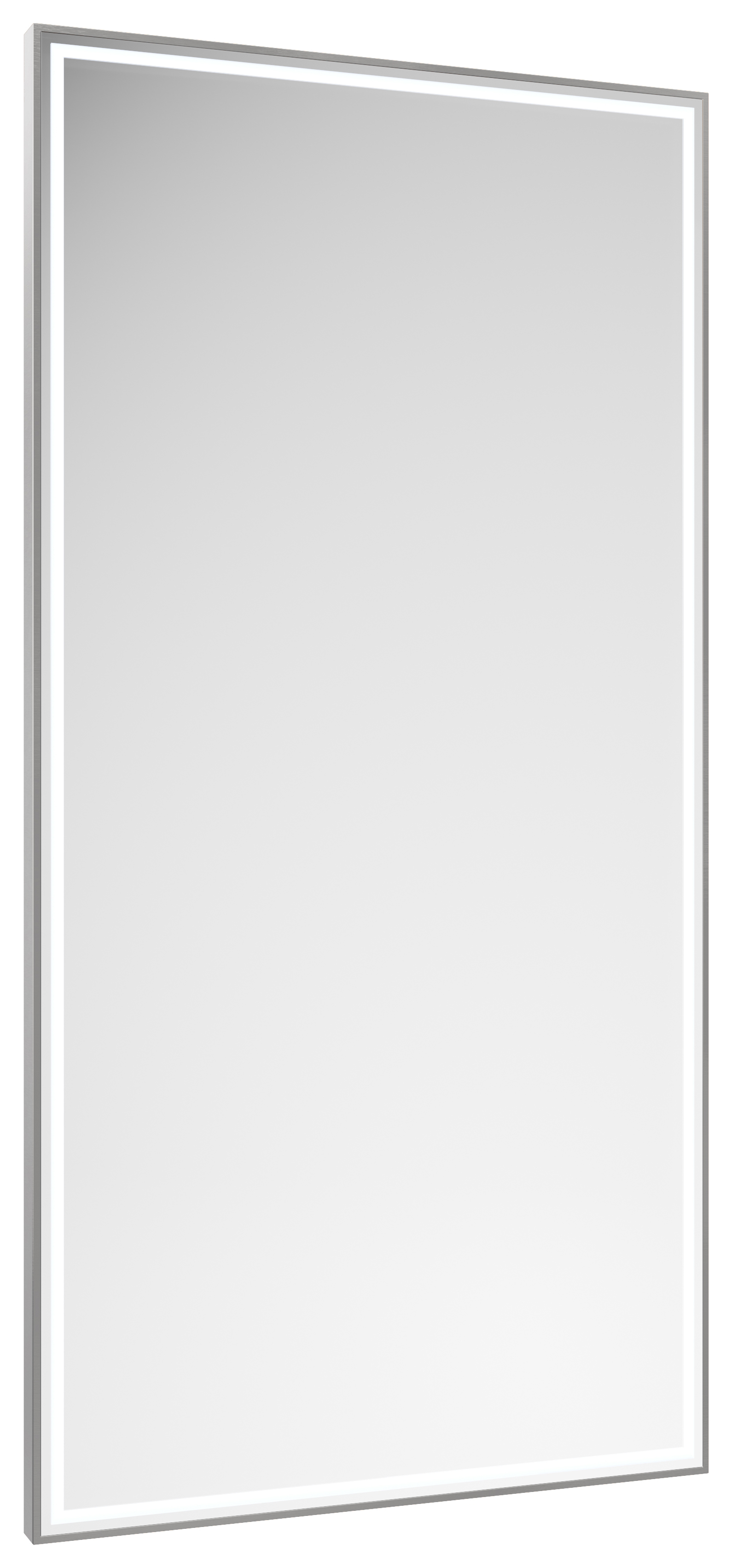 Abacus Melford Silver LED Mirror with Demister - 800 x 500mm