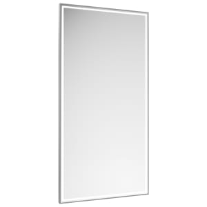 Abacus Melford Silver LED Mirror with Demister - 800 x 500mm