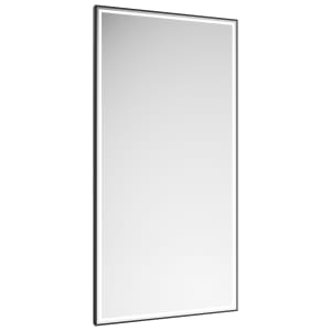 Abacus Melford Black LED Mirror with Demister - 800 x 500mm