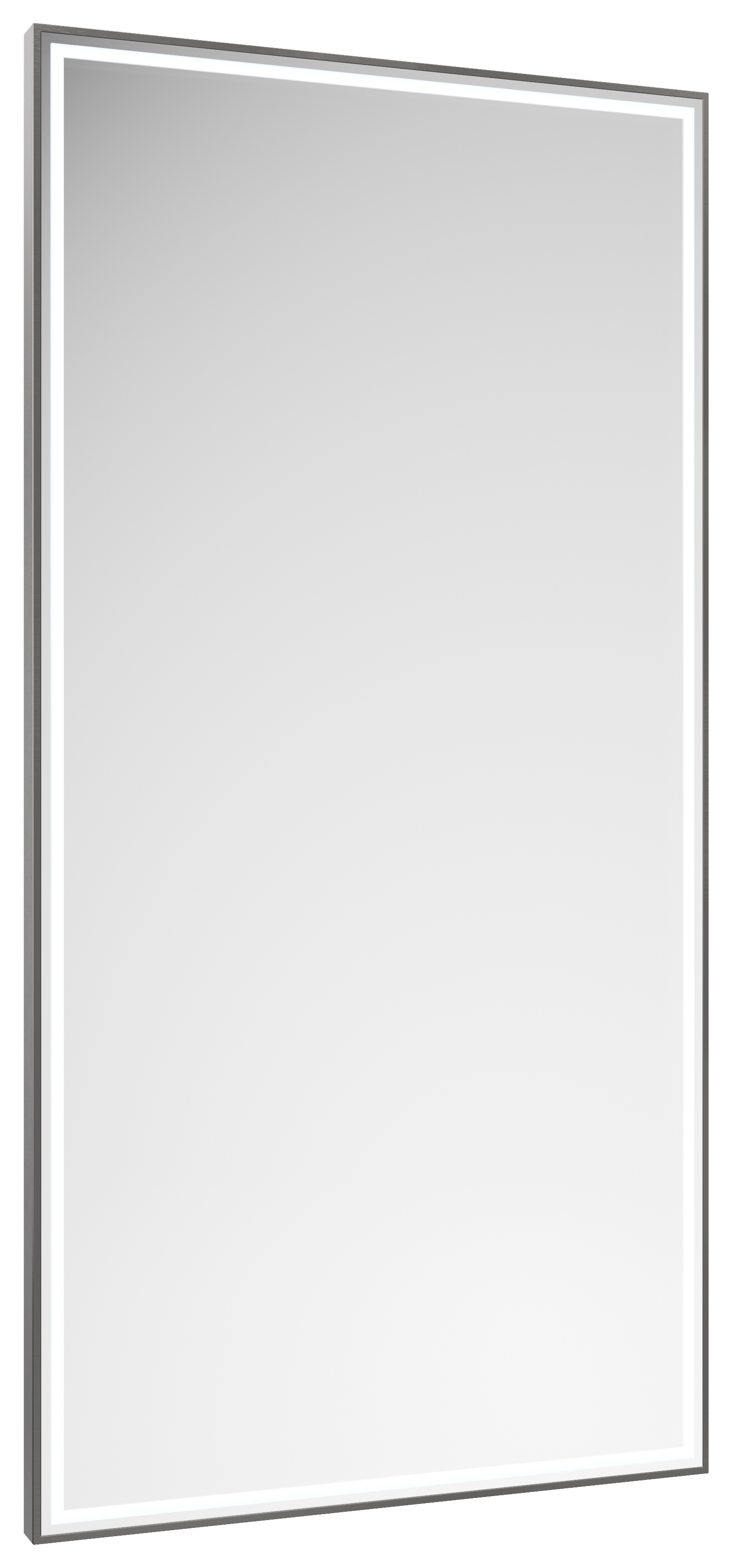 Image of Abacus Melford Anthracite LED Mirror with Demister - 800 x 500mm