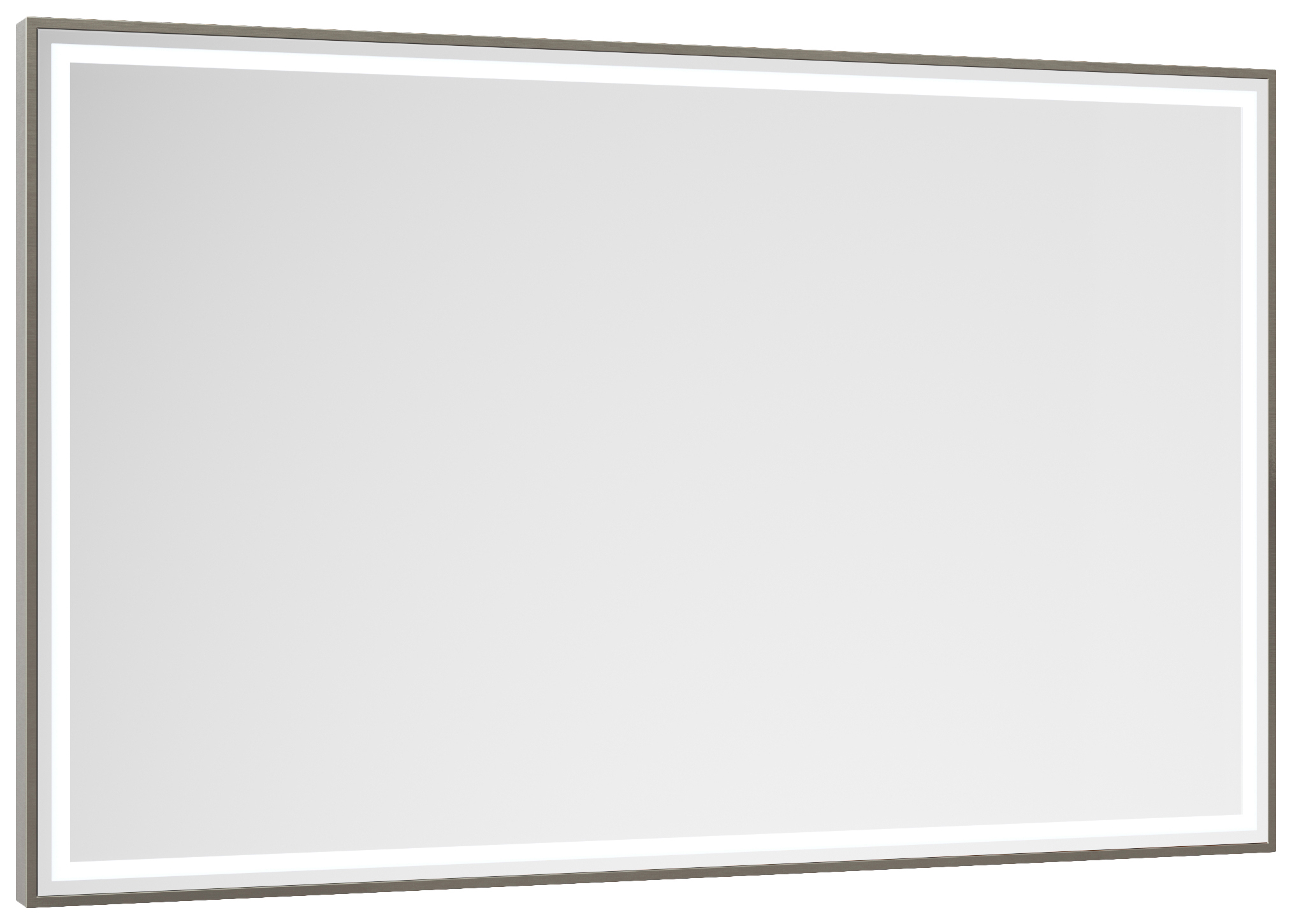 Abacus Melford Silver LED Mirror with Demister - 1200 x 600mm