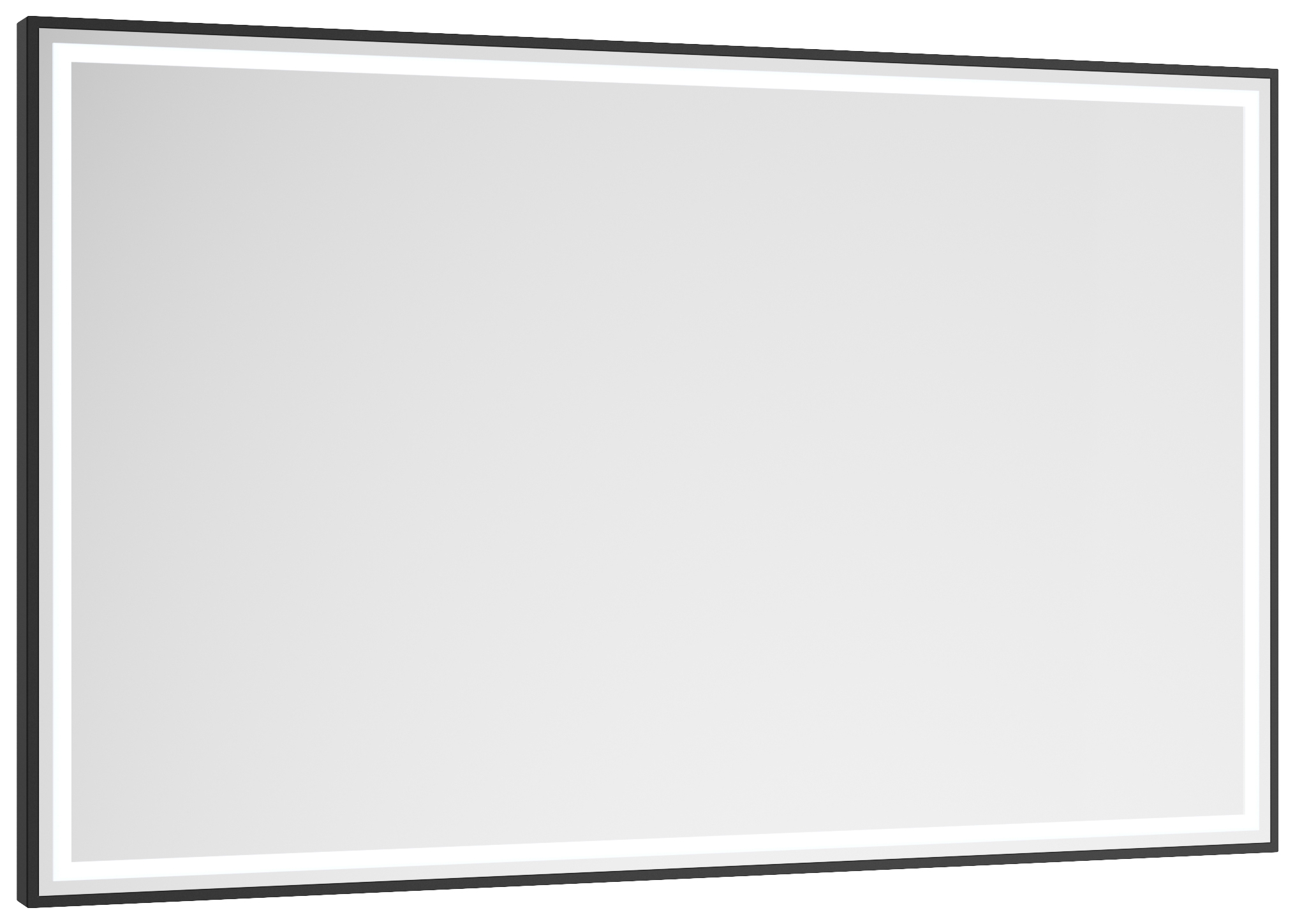 Abacus Melford Black LED Mirror with Demister - 1200 x 600mm