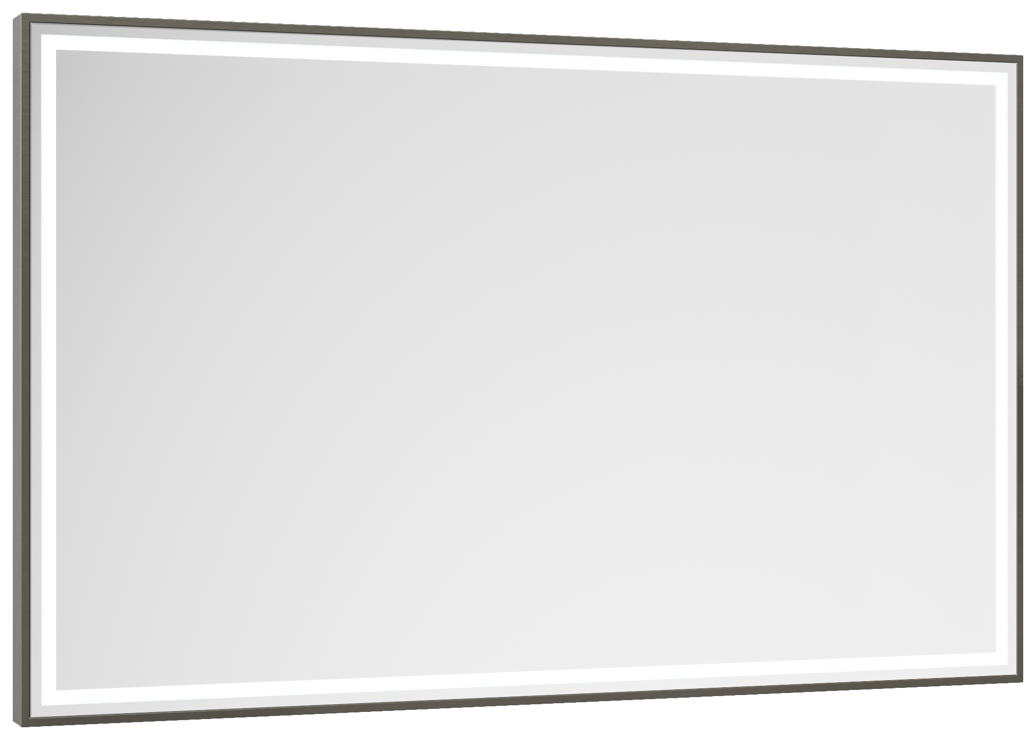 Image of Abacus Melford Anthracite LED Mirror with Demister - 1200 x 600mm