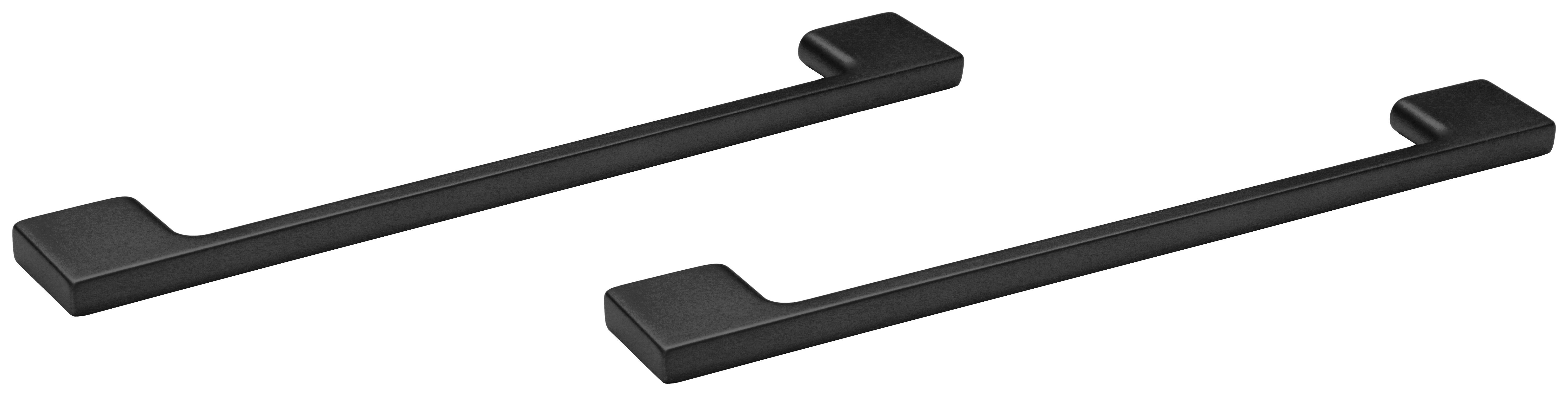 Abacus Concept Matt Black Bathroom Furniture Handle for Freestanding Unit - Pack of 2