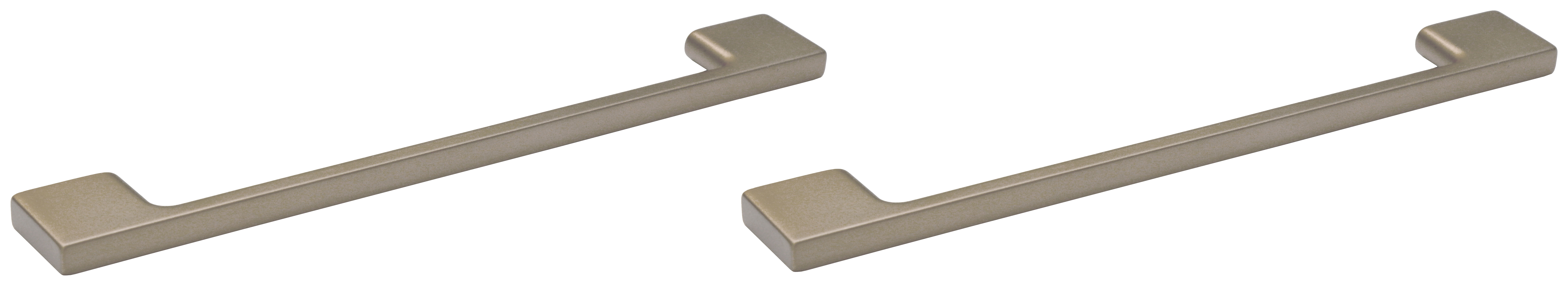 Image of Abacus Concept Brushed Nickel Bathroom Furniture Handle for Freestanding Unit - Pack of 2