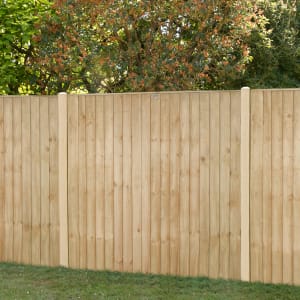 Image of Forest Garden Pressure Treated Closeboard Fence Panel - 1830 x 1540mm - 6 x 5ft - Pack of 5