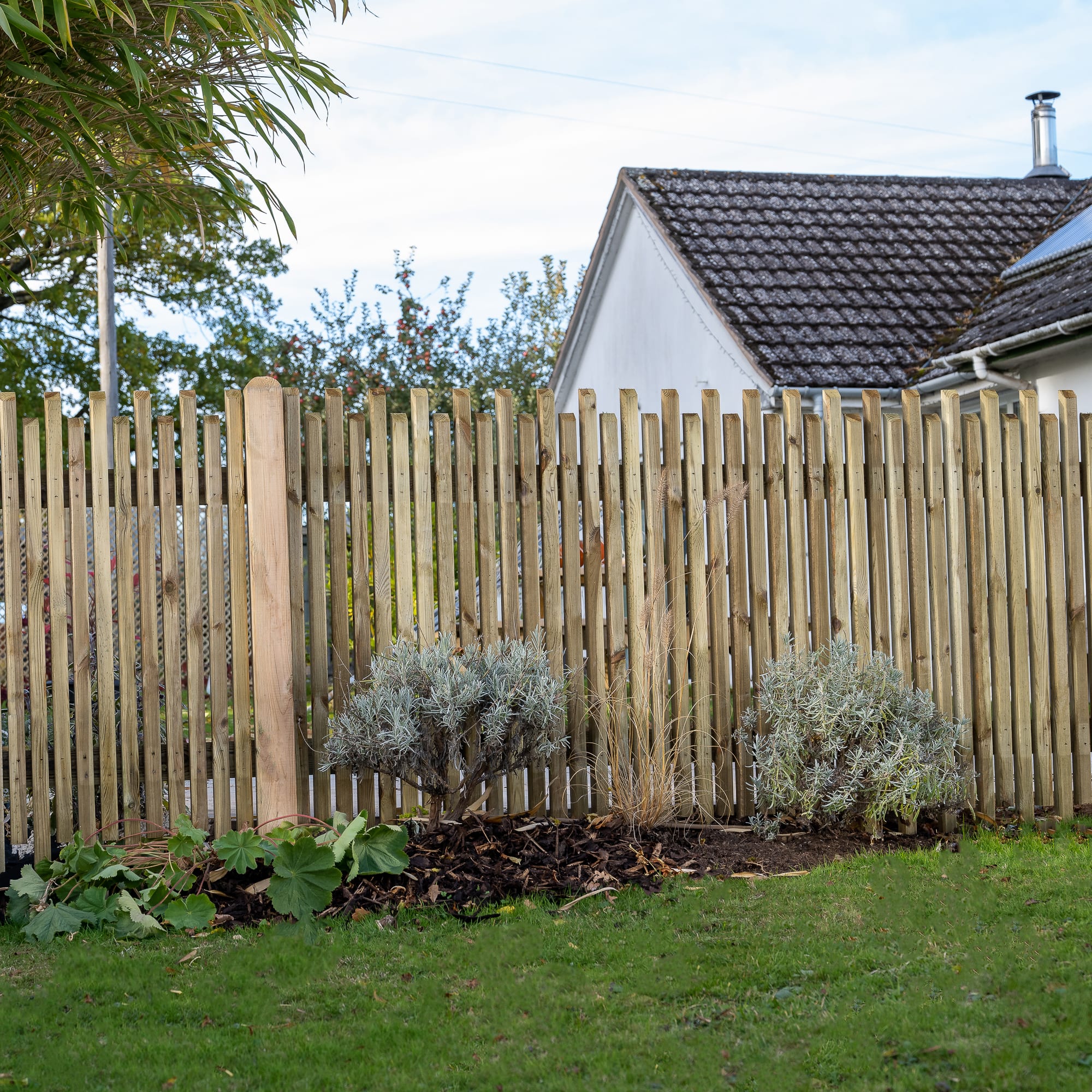 Forest Garden Pressure Treated Contemporary Picket Fence Panel 1830 x